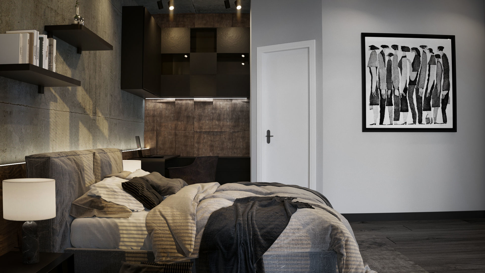 Interior design for  apartment 3D model_4