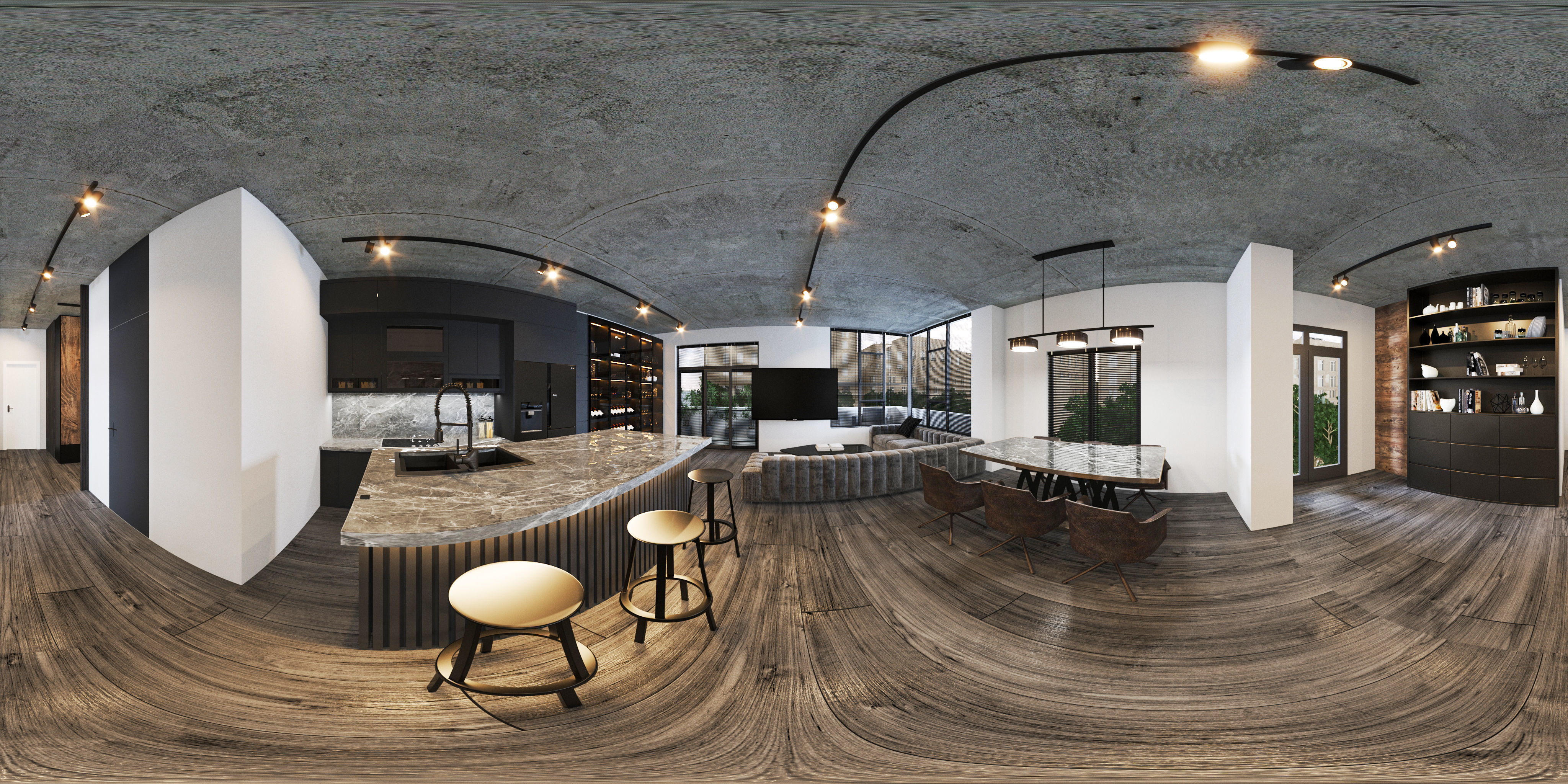 Interior design for  apartment 3D model_8