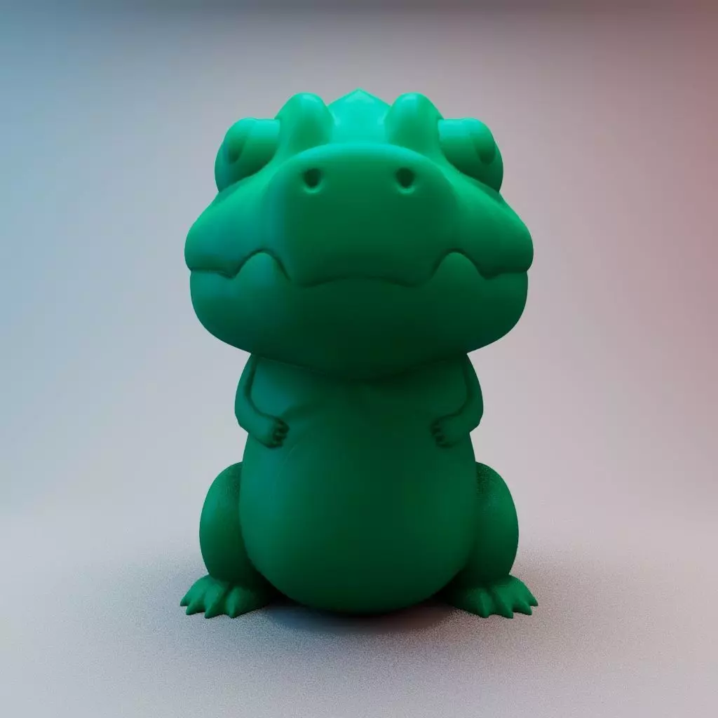CrocoSaurus toy crocodile 3D print model