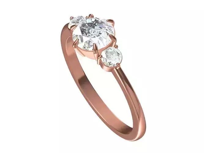 Rose Cut side rose cut Ring