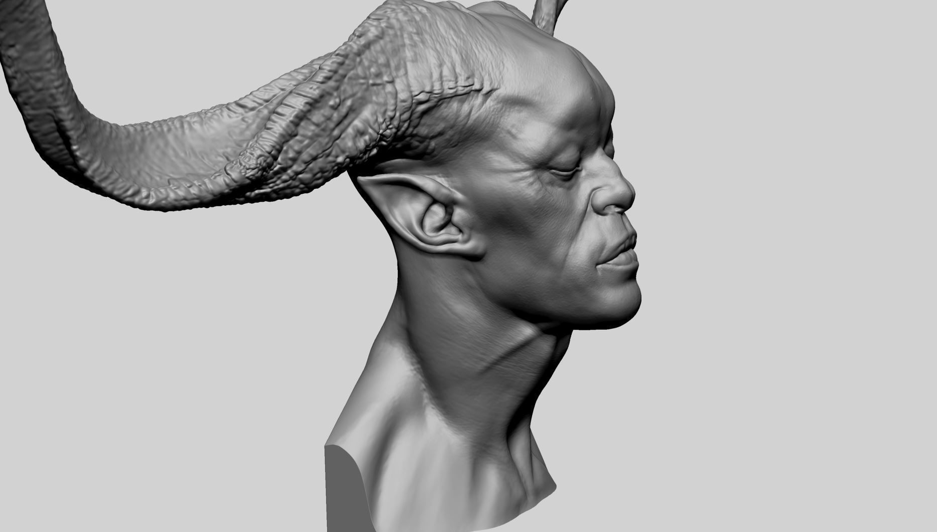 Creature Head Printable C 3D print model_1