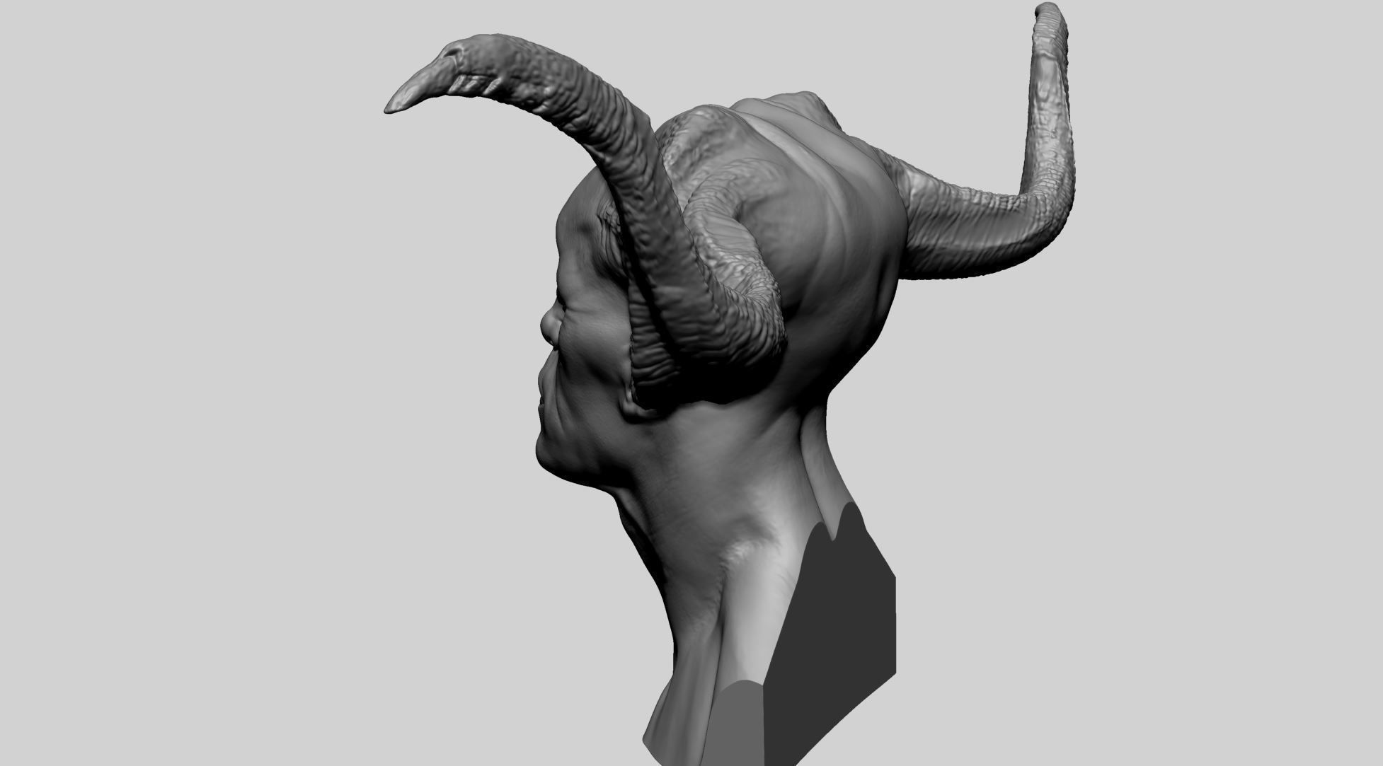 Creature Head Printable C 3D print model_4