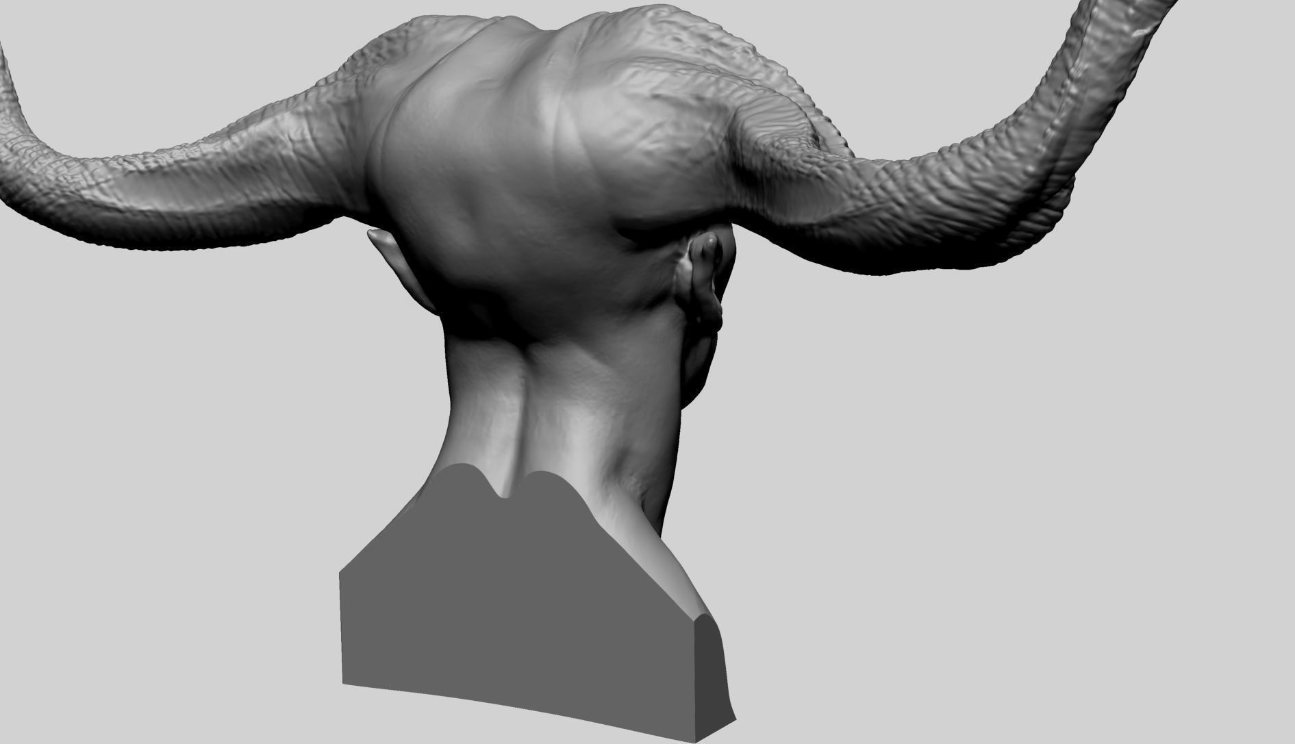 Creature Head Printable C 3D print model_2