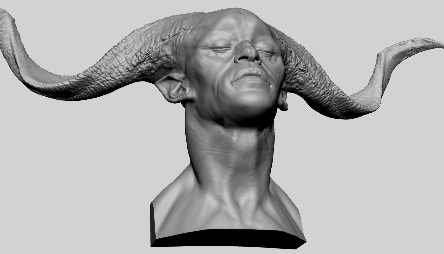 Creature Head Printable C 3D print model_9
