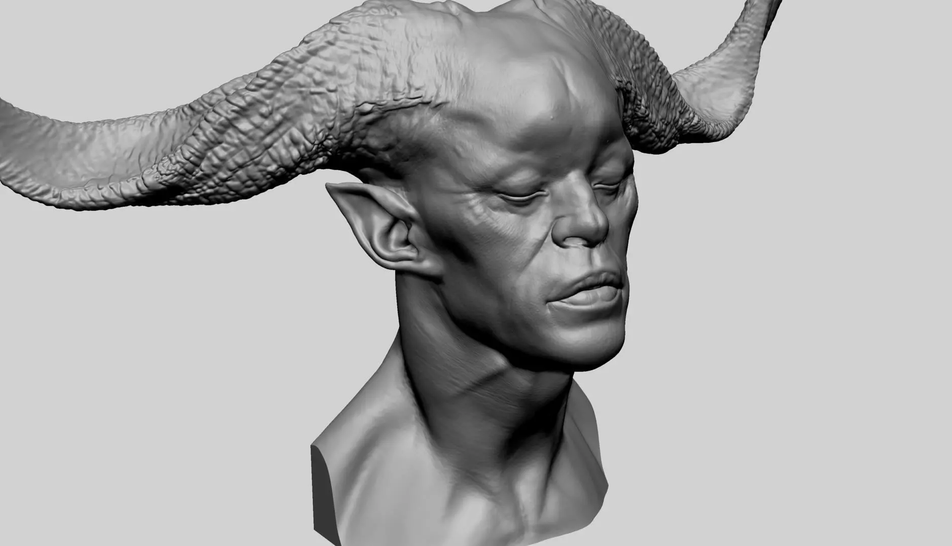 Creature Head Printable C 3D print model_0