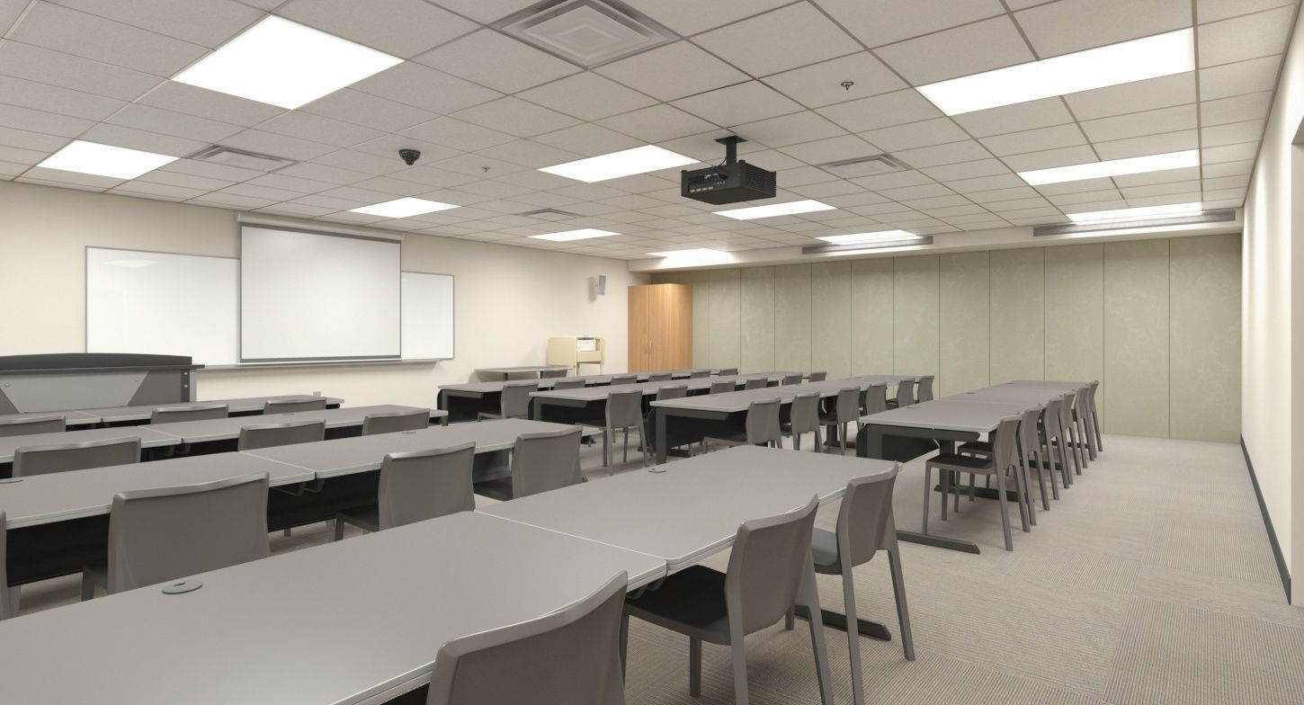 Small Classroom 003 3D model_2