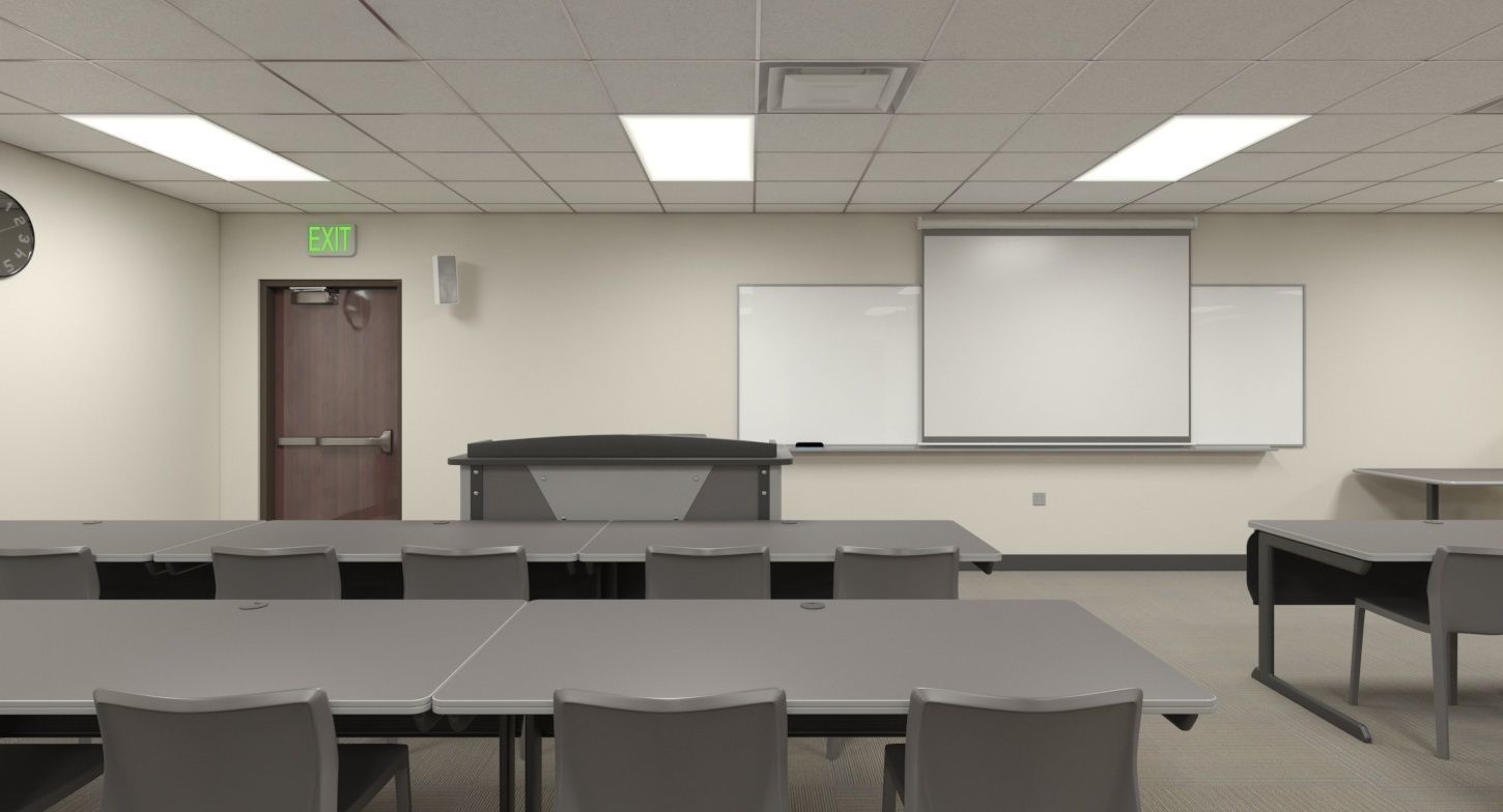 Small Classroom 003 3D model_1