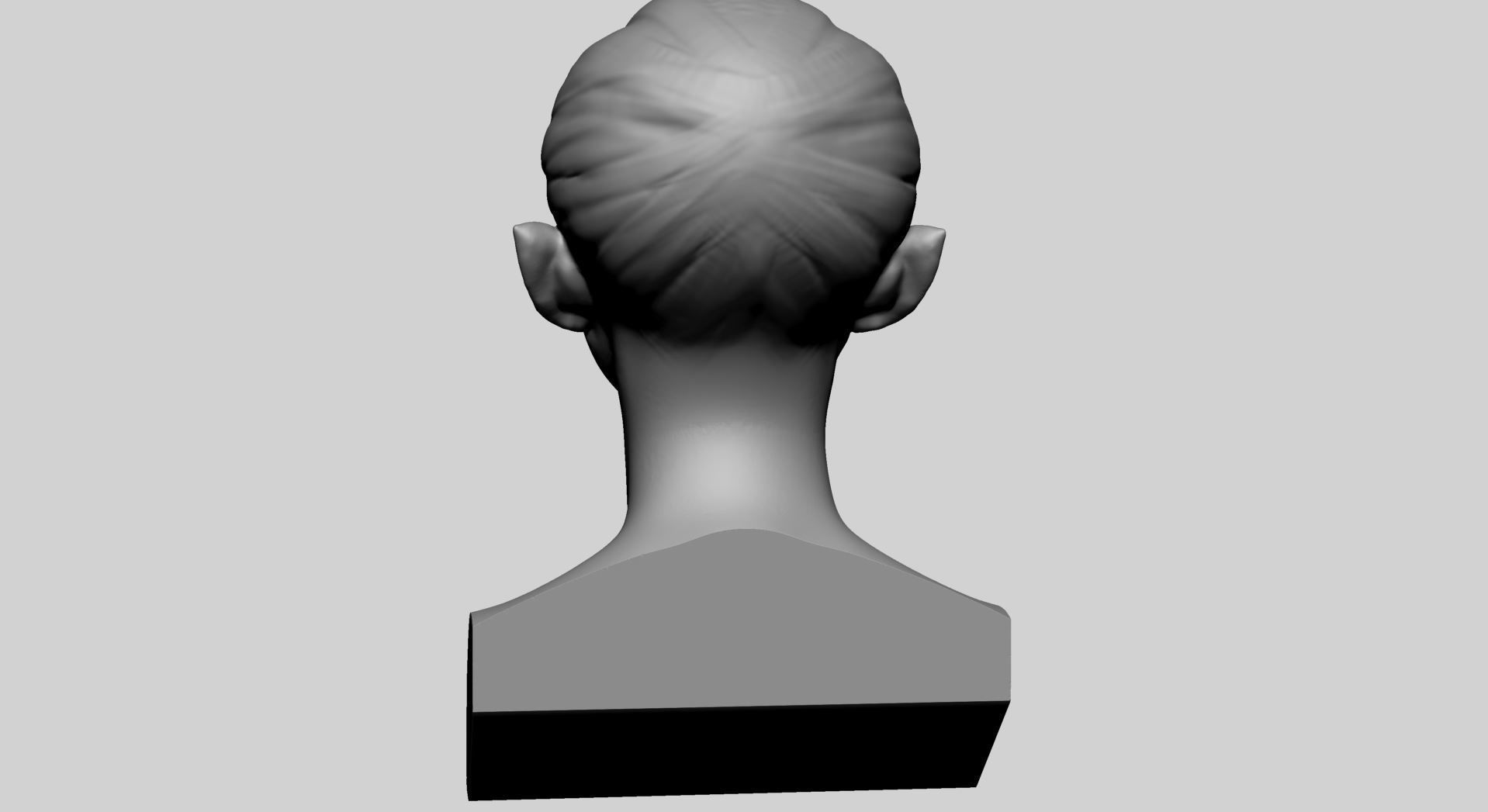 Fantasy Female Bust B 3D print model_3