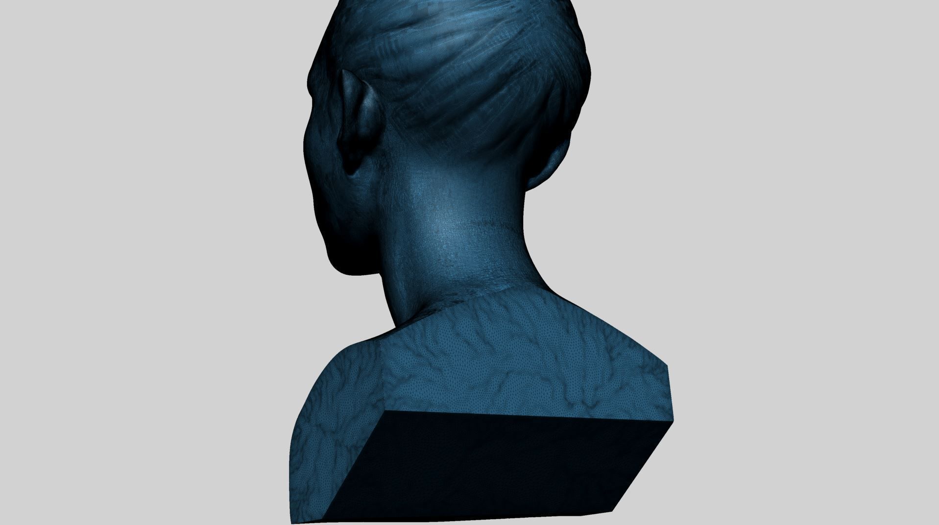 Fantasy Female Bust B 3D print model_12