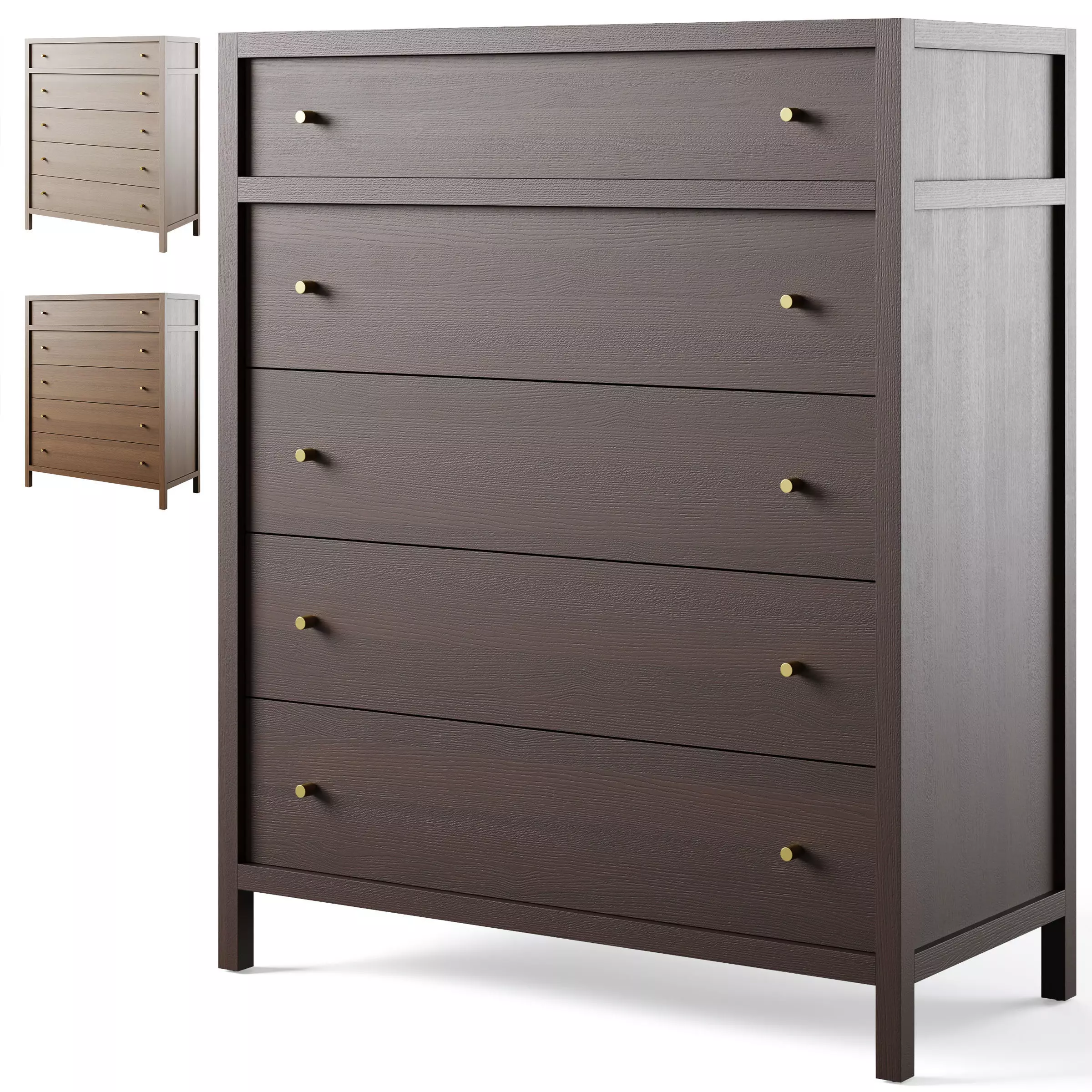Keane 5-Drawer Chest  3D model_0