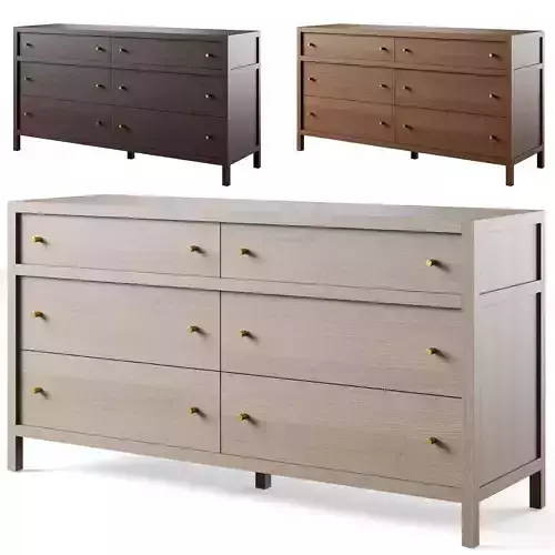 Keane 6-Drawer Dresser  3D model