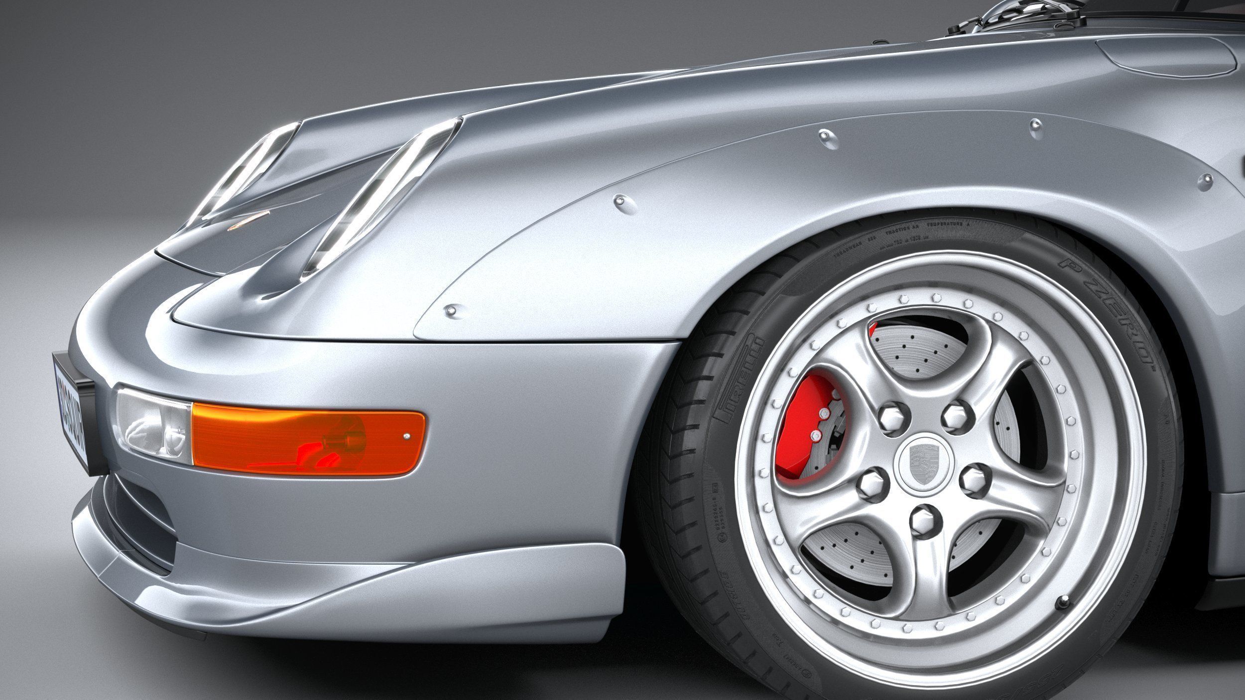 Porsche 911 GT2 993 1993 3D model_3