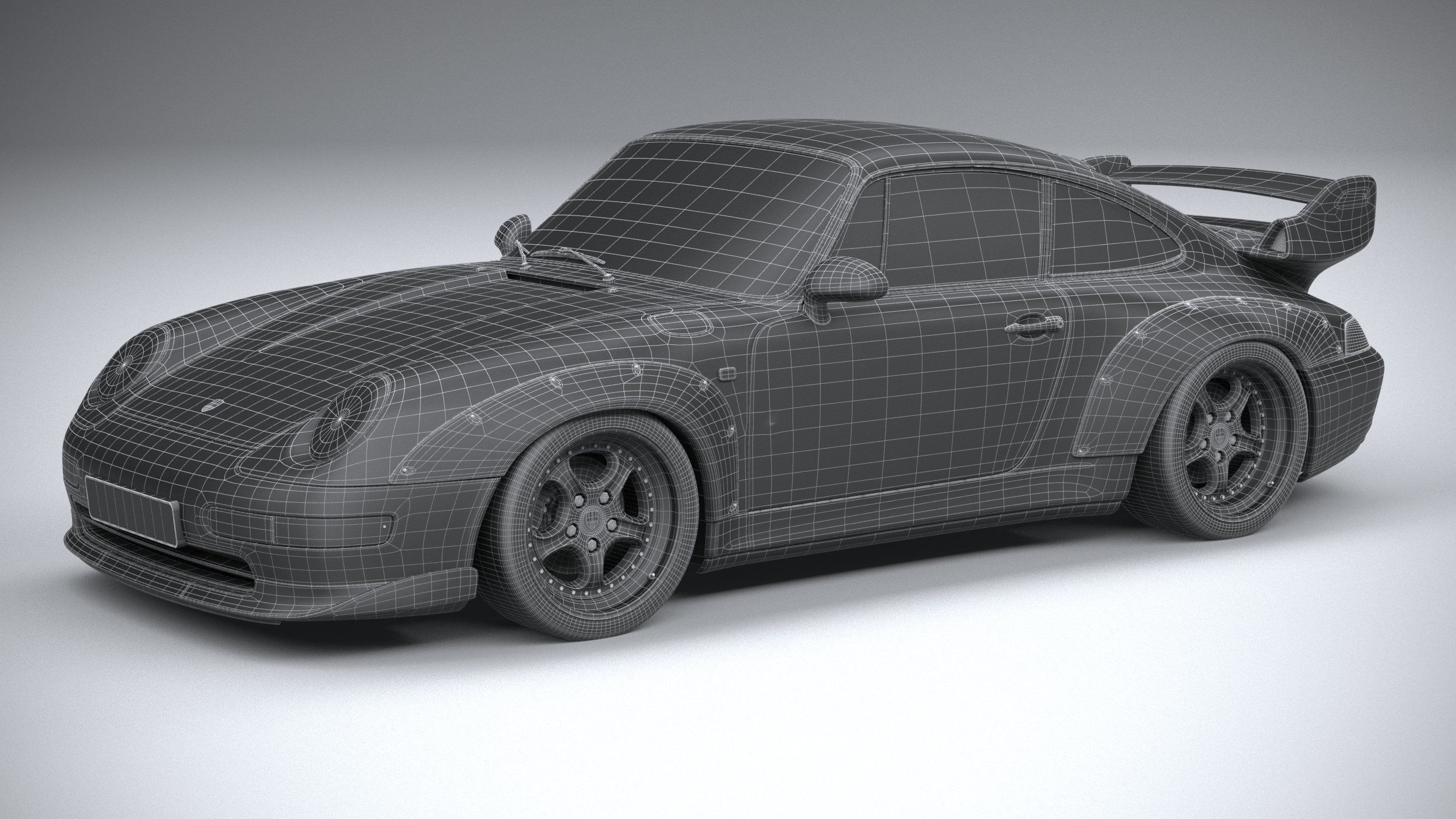 Porsche 911 GT2 993 1993 3D model_31