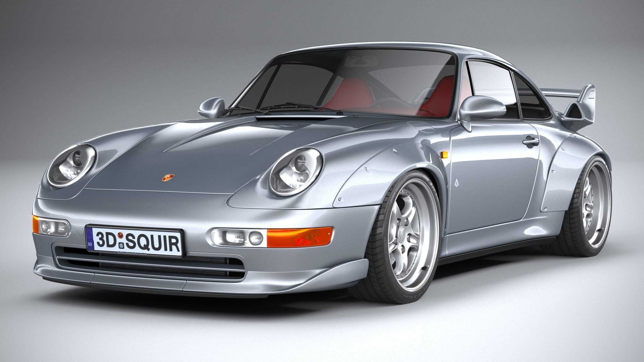 Porsche 911 GT2 993 1993 3D model_2