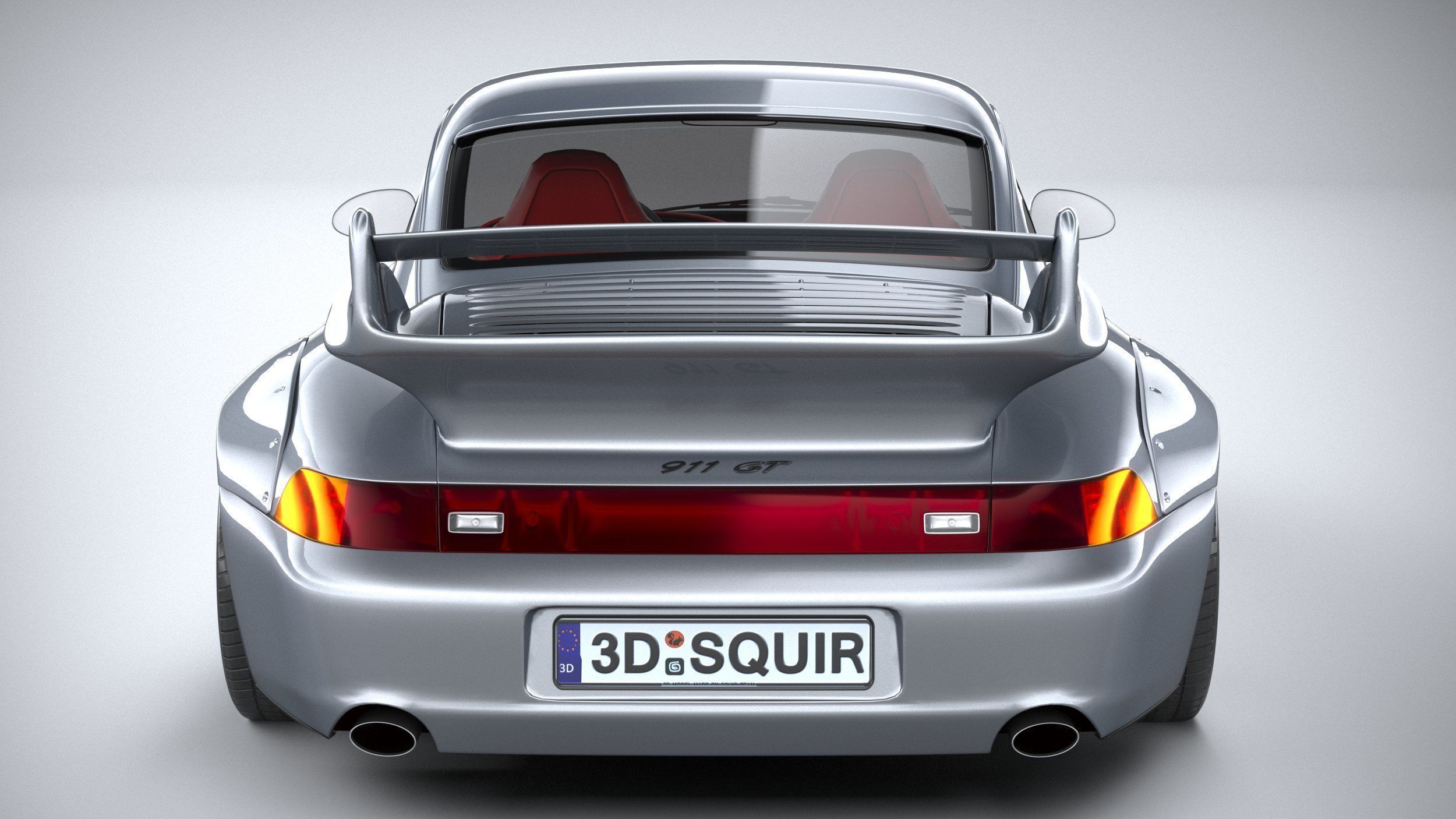Porsche 911 GT2 993 1993 3D model_4