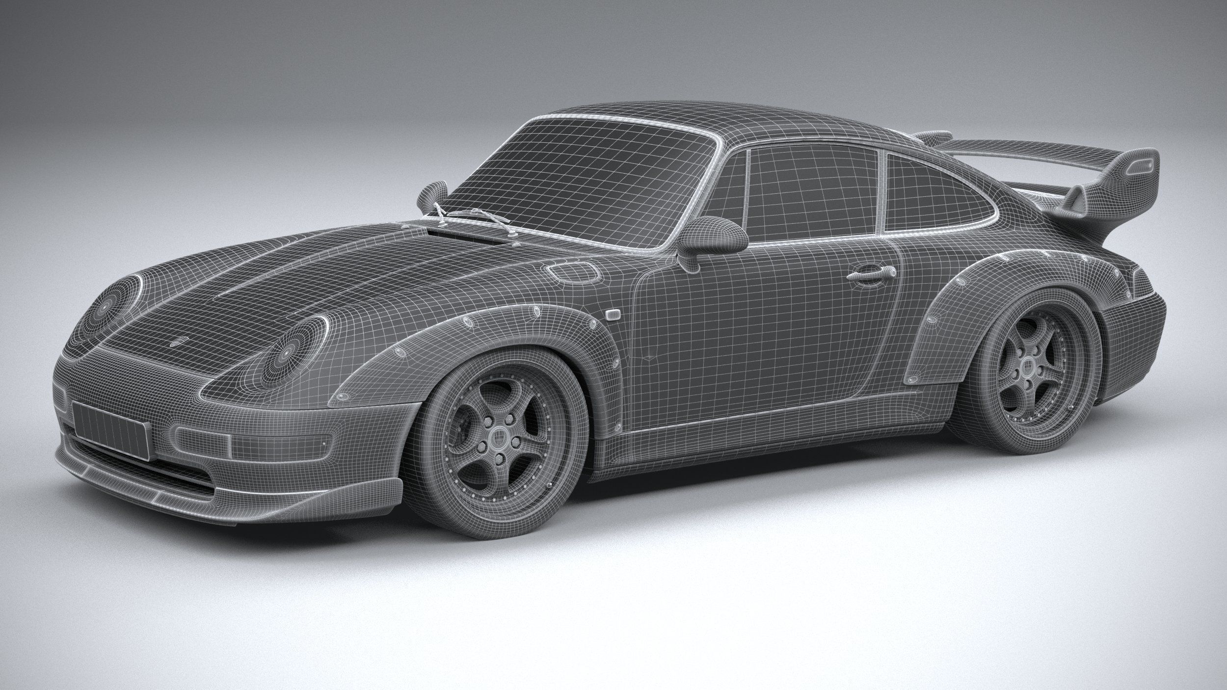 Porsche 911 GT2 993 1993 3D model_29