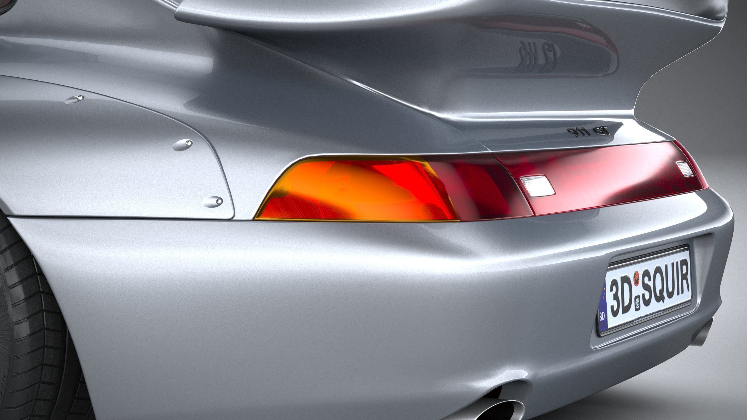 Porsche 911 GT2 993 1993 3D model_6