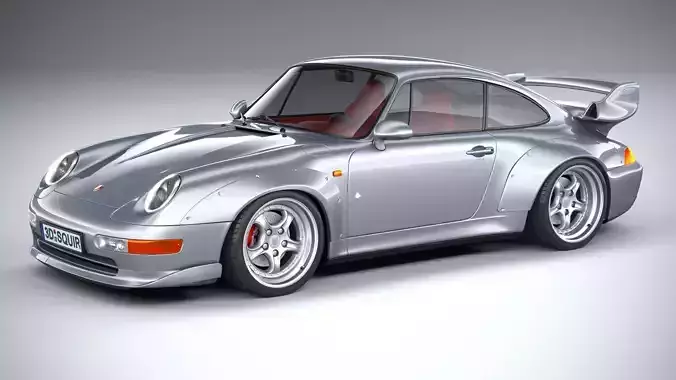 Porsche 911 GT2 993 1993 3D model