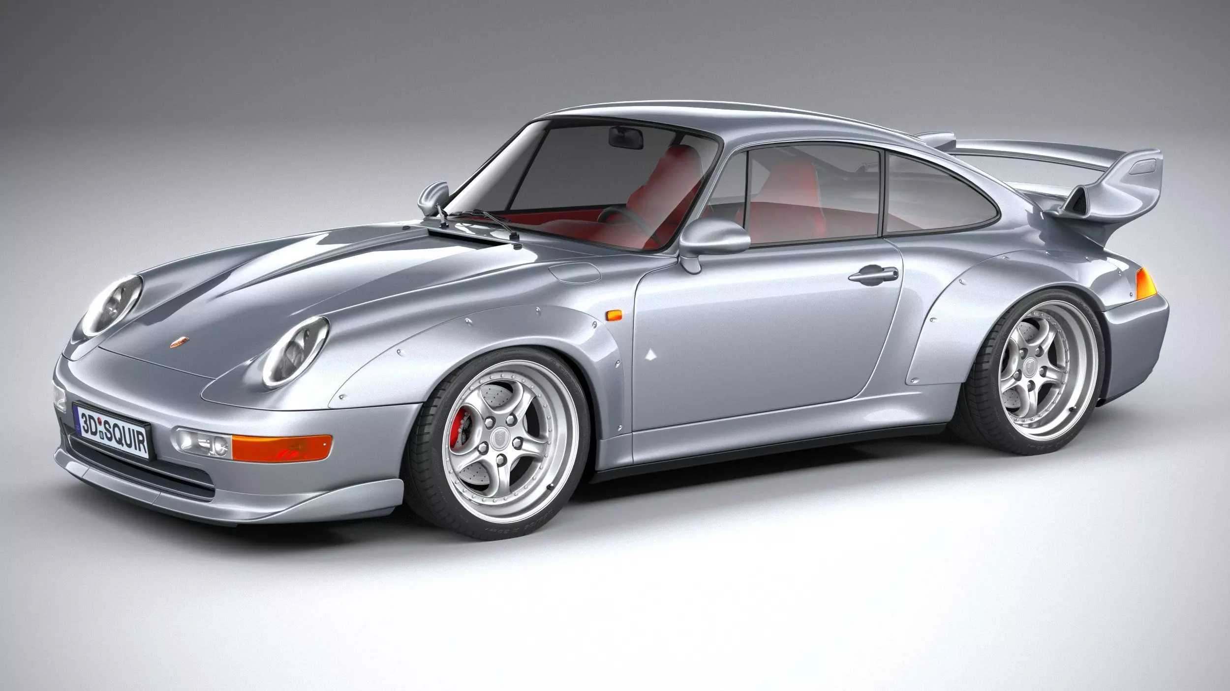 Porsche 911 GT2 993 1993 3D model_0