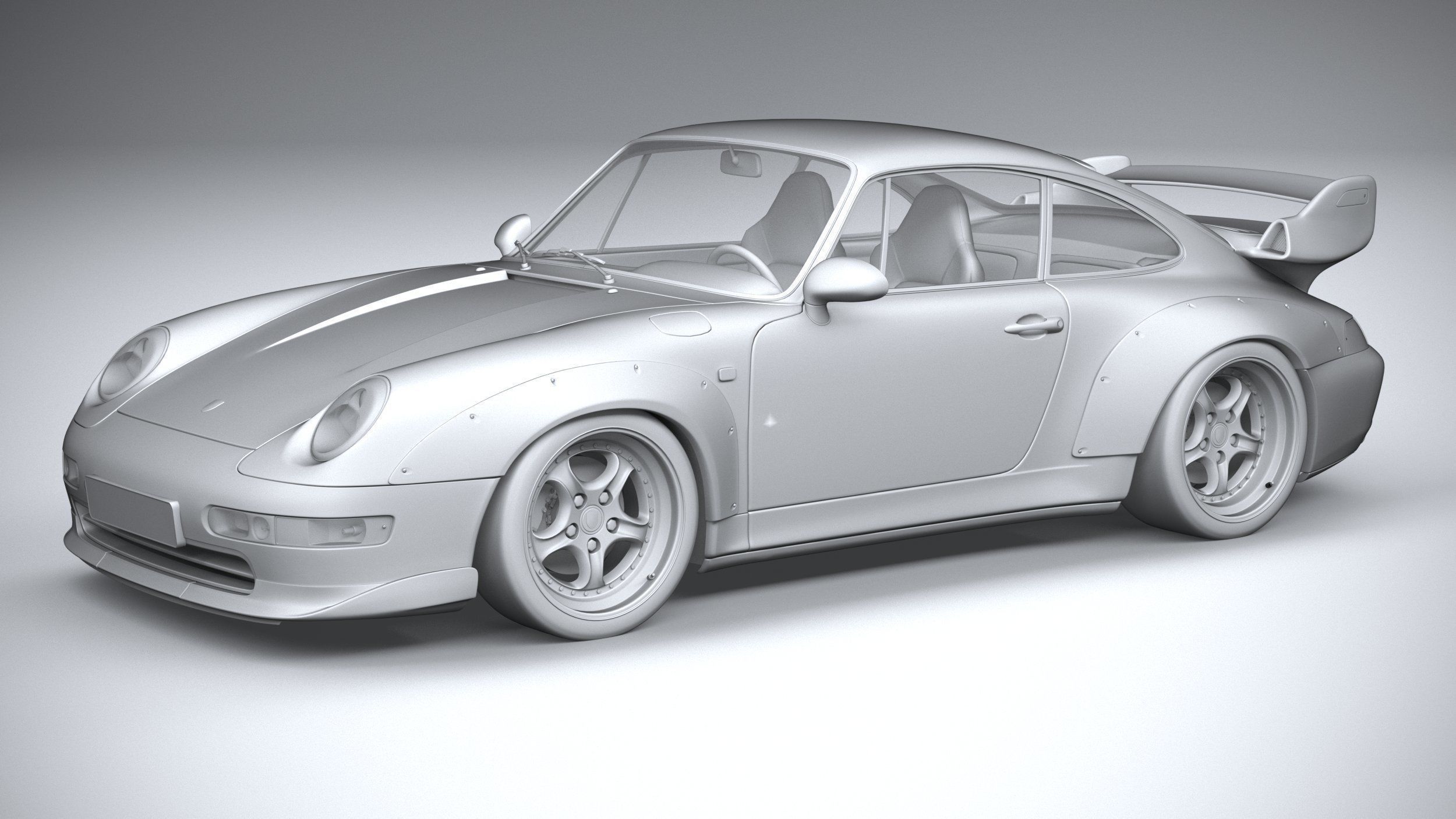 Porsche 911 GT2 993 1993 3D model_19