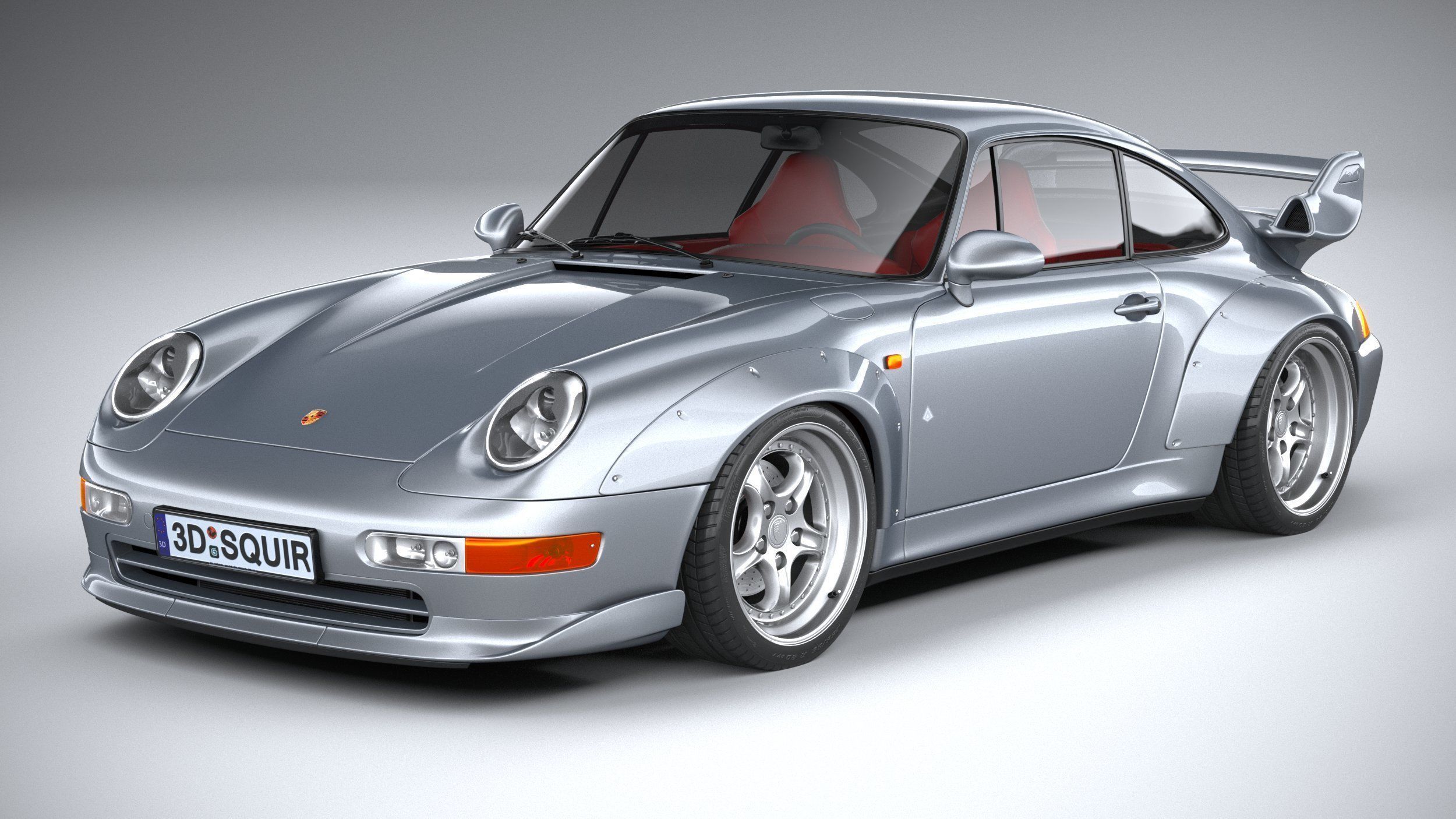 Porsche 911 GT2 993 1993 3D model_1