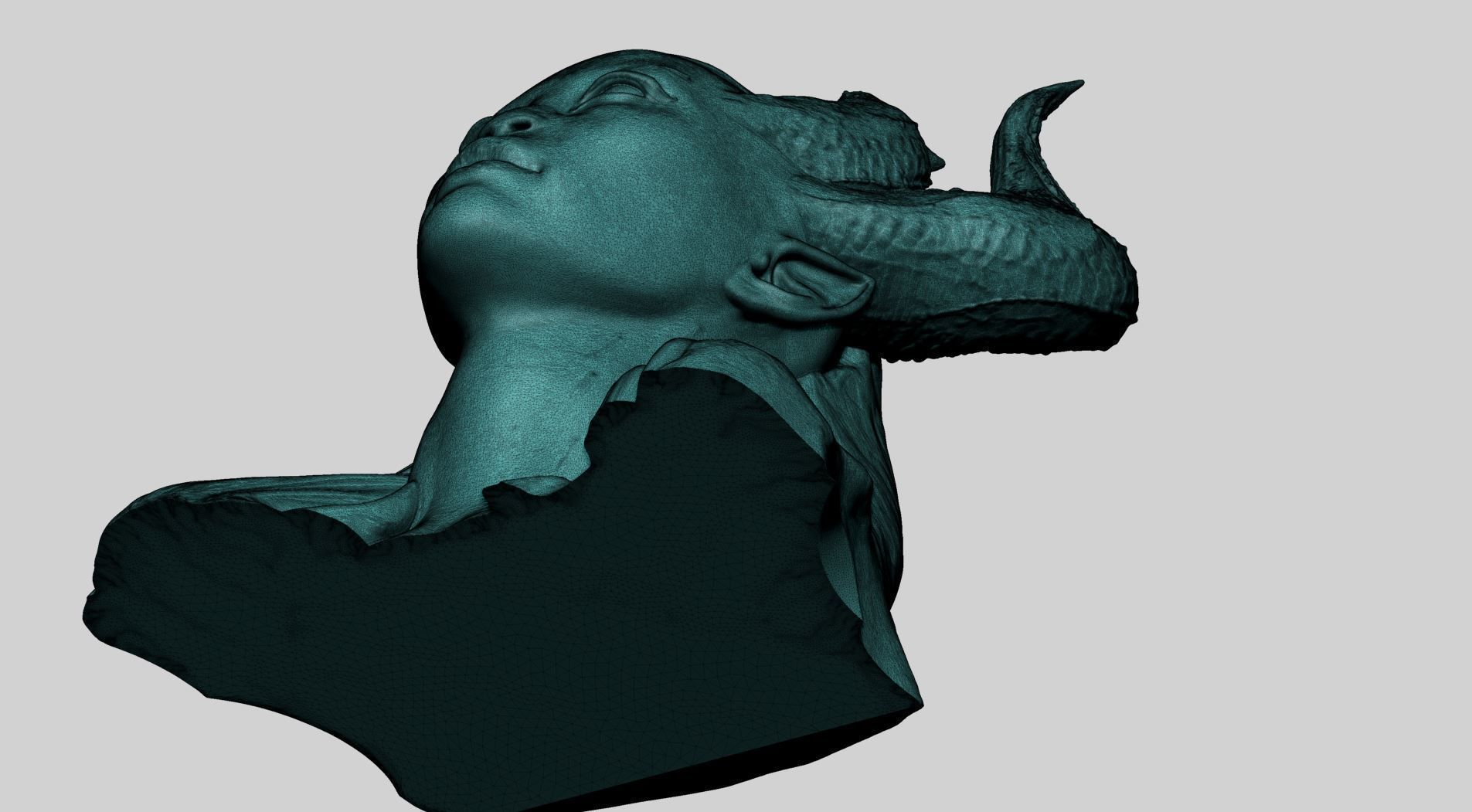 Fantasy Female Bust C 3D print model_13