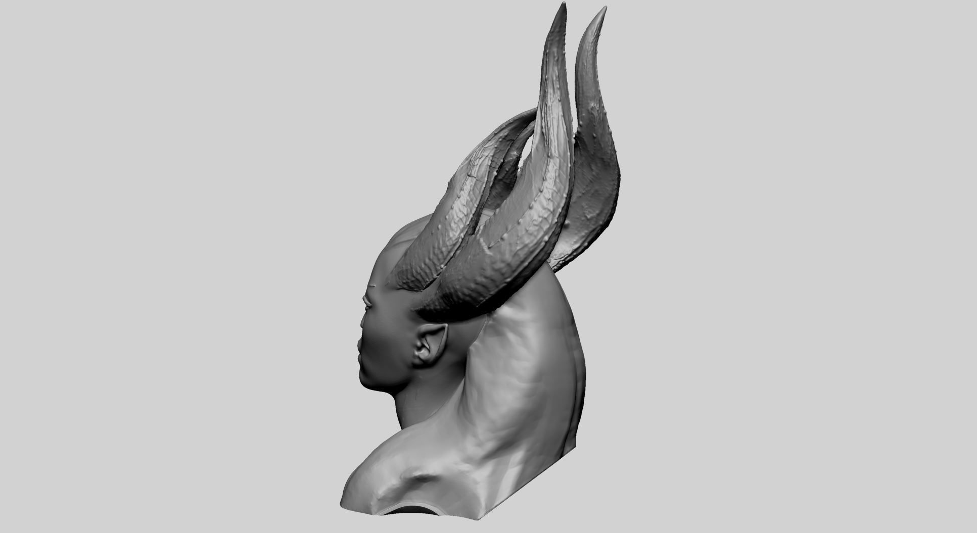 Fantasy Female Bust C 3D print model_4