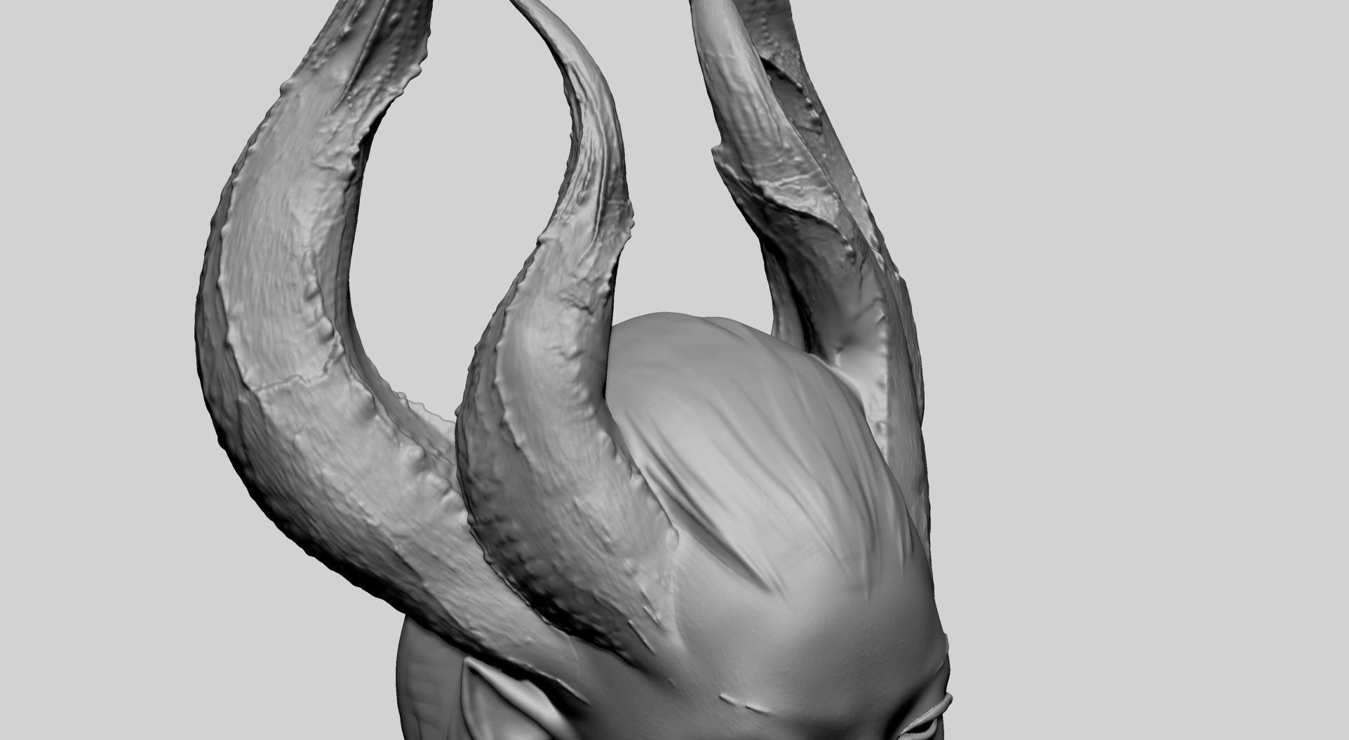 Fantasy Female Bust C 3D print model_8