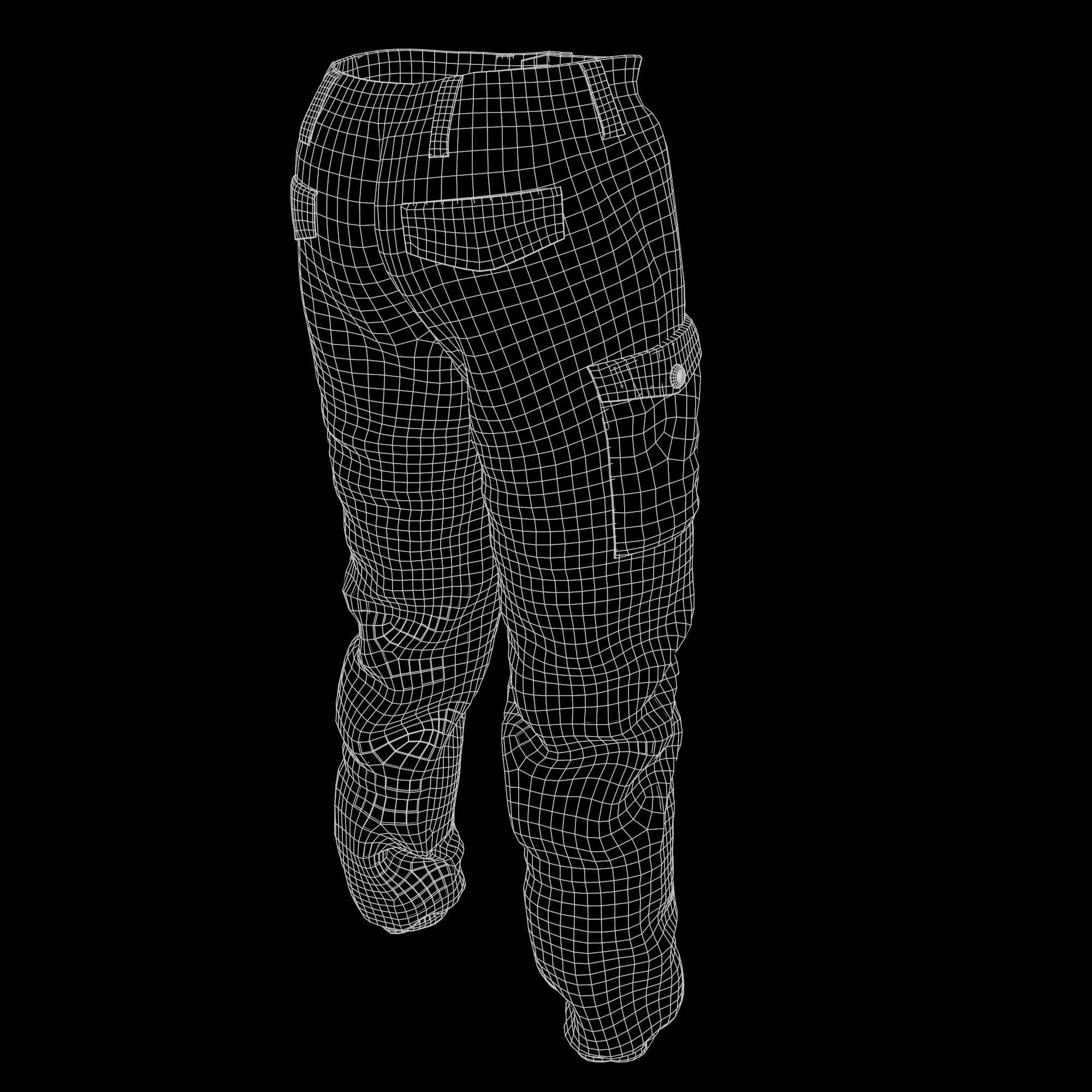 Gorka 4 BARS Male Clothing  Low-poly 3D model_17