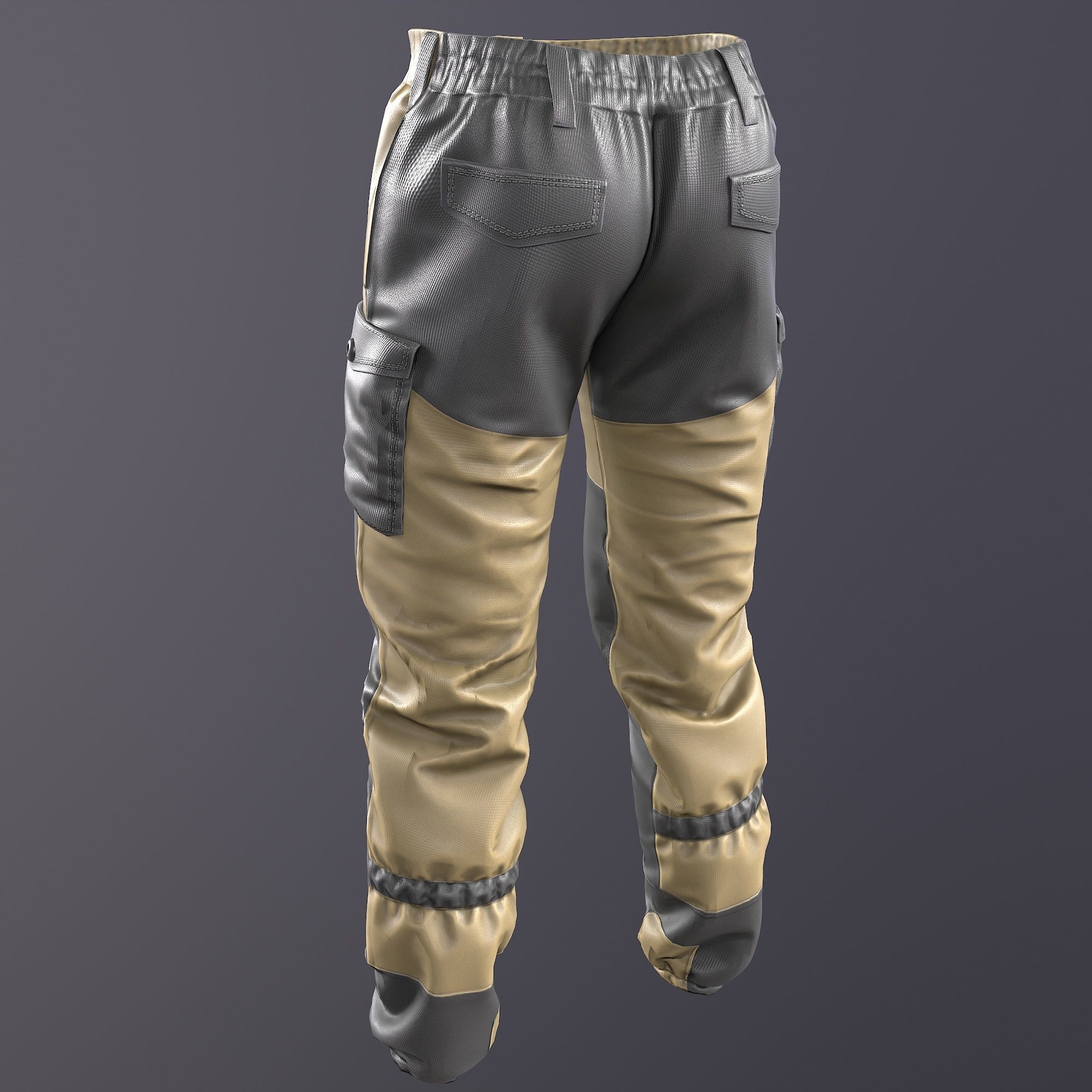 Gorka 4 BARS Male Clothing  Low-poly 3D model_8