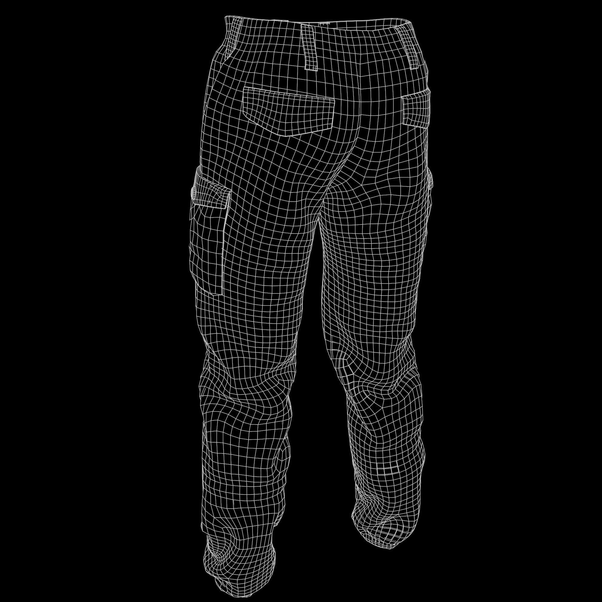Gorka 4 BARS Male Clothing  Low-poly 3D model_16