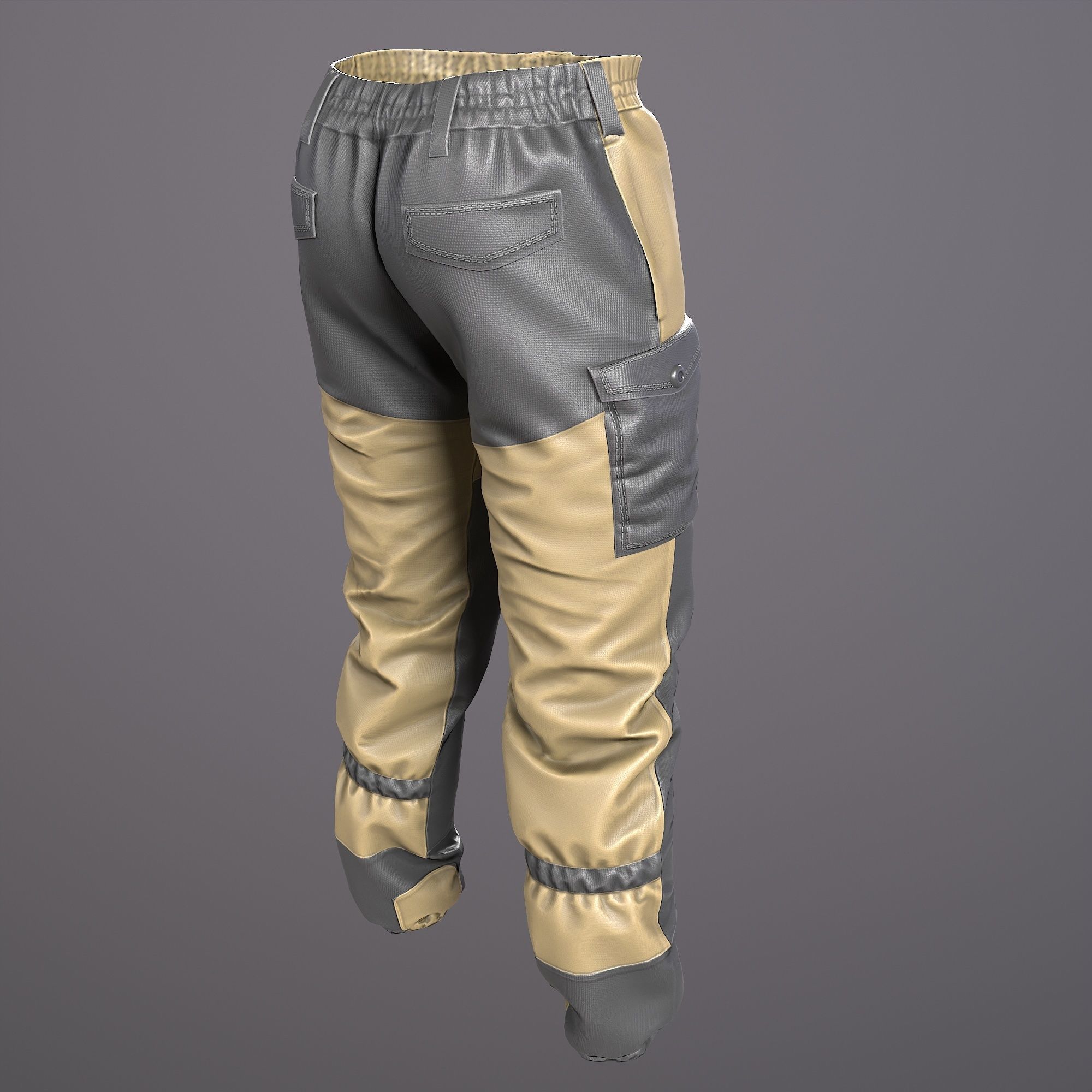 Gorka 4 BARS Male Clothing  Low-poly 3D model_9