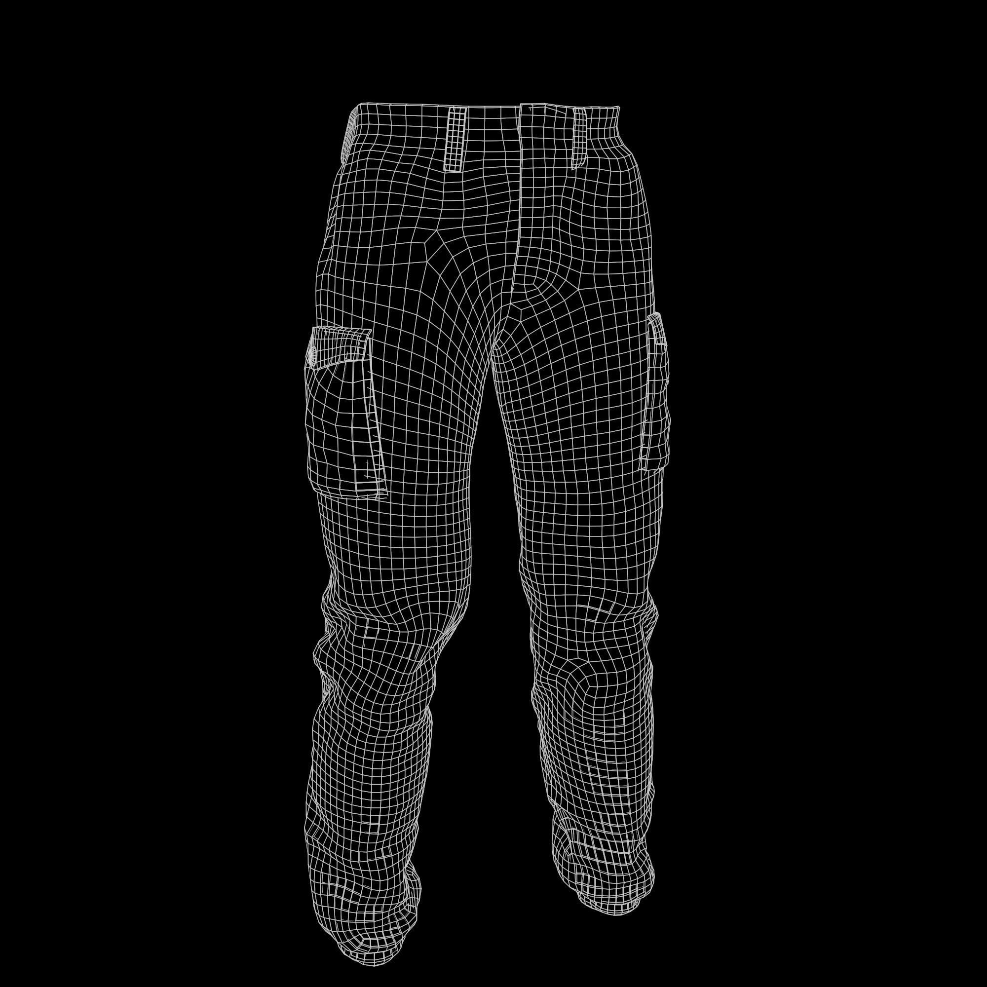Gorka 4 BARS Male Clothing  Low-poly 3D model_14