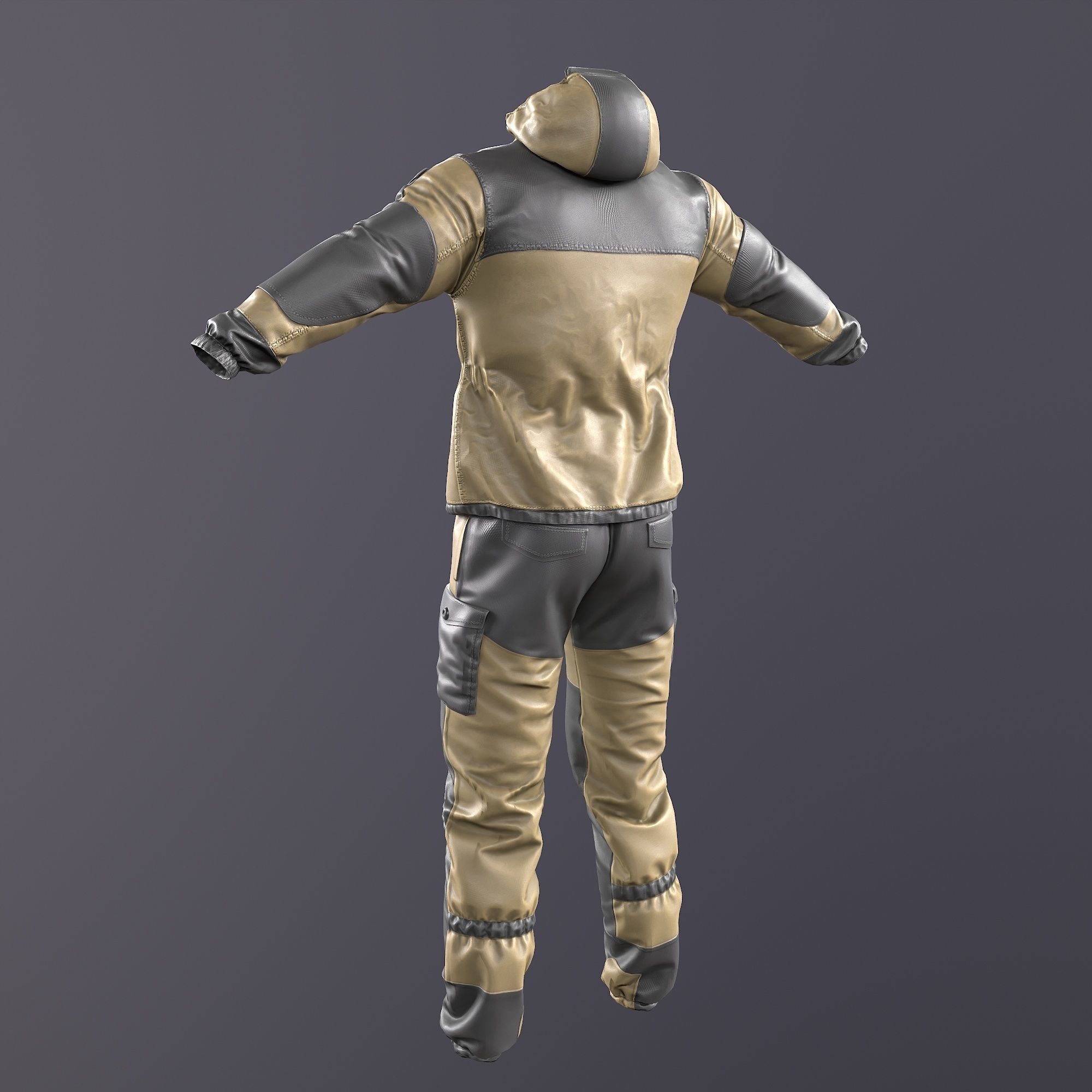 Gorka 4 BARS Male Clothing  Low-poly 3D model_3