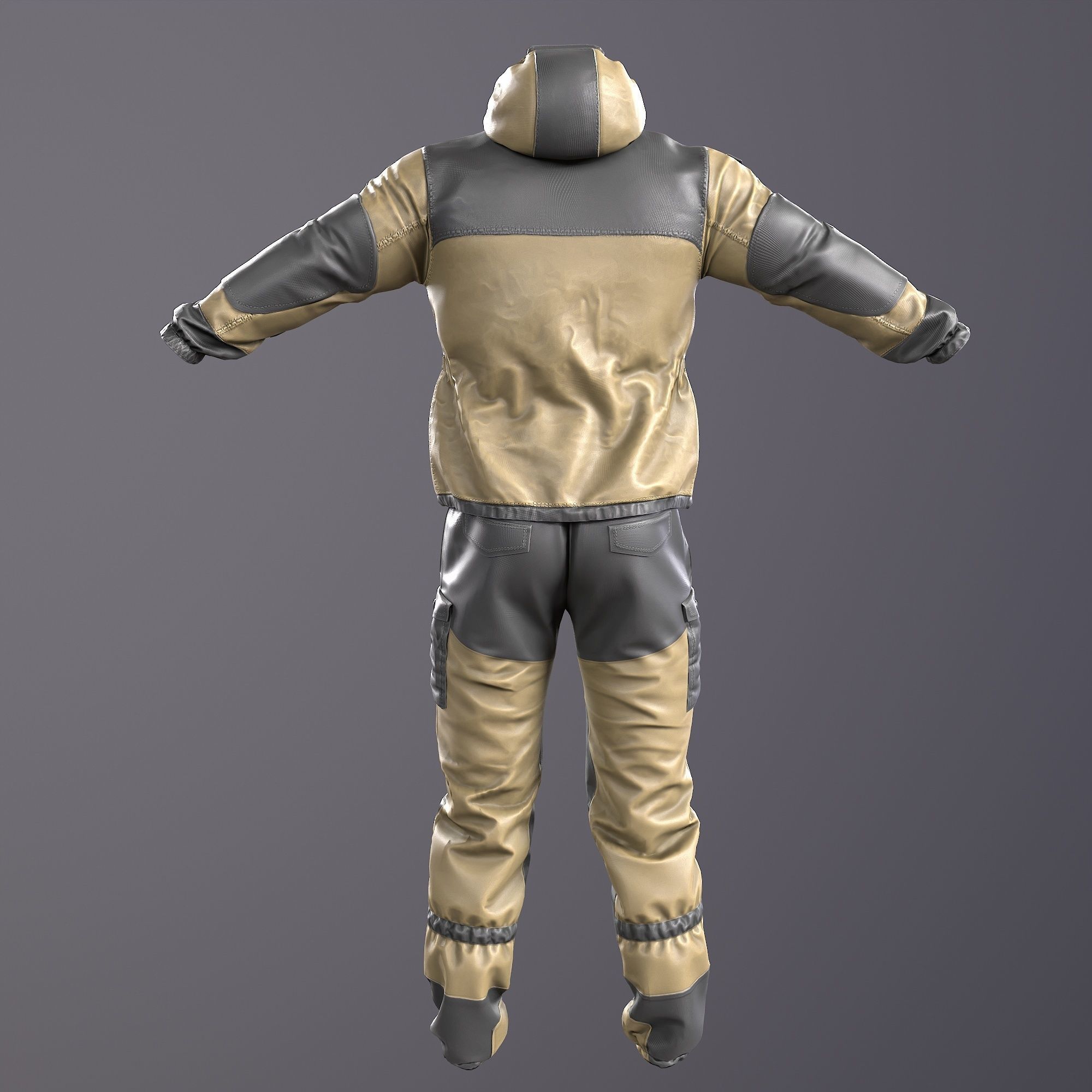 Gorka 4 BARS Male Clothing  Low-poly 3D model_4