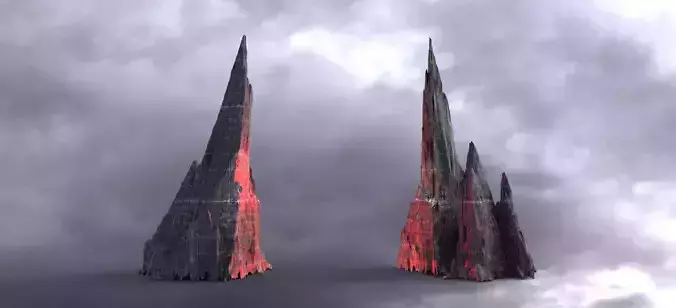 Spiral Mountain Sharp rocks 