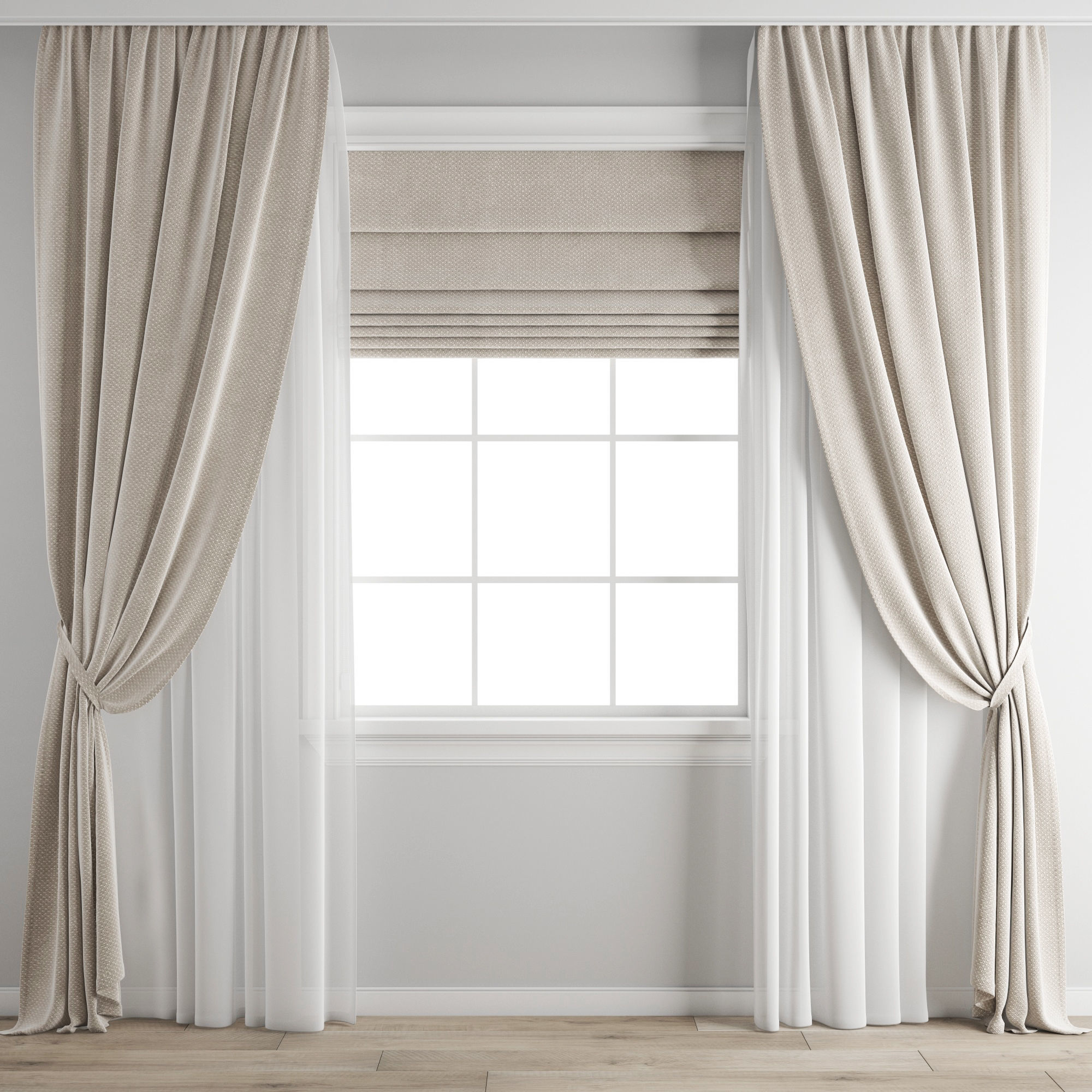 curtain 421 3D model_4