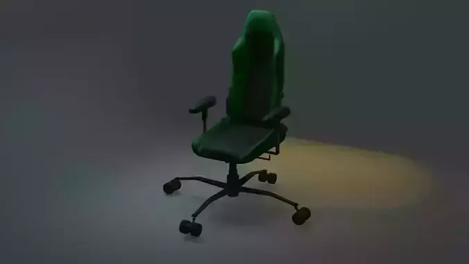 Low Poly Gaming Chair Low-poly 3D model