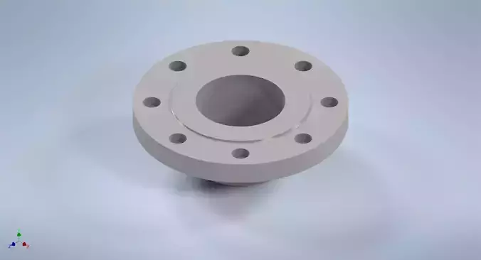 Weld-neck flanges 3 1-2 inches ASME-ANSI 3D print model