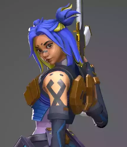 Neon from Valorant in pose