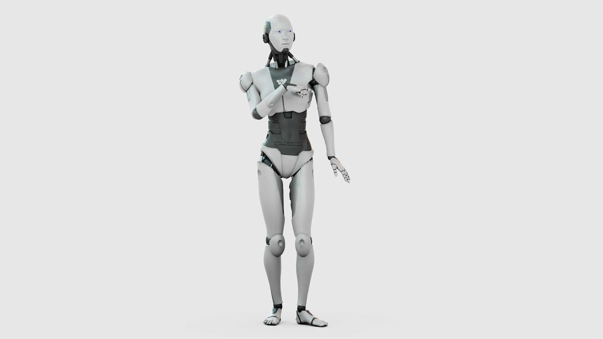 HUMANOID M-3200 RIGGED 3D model_10
