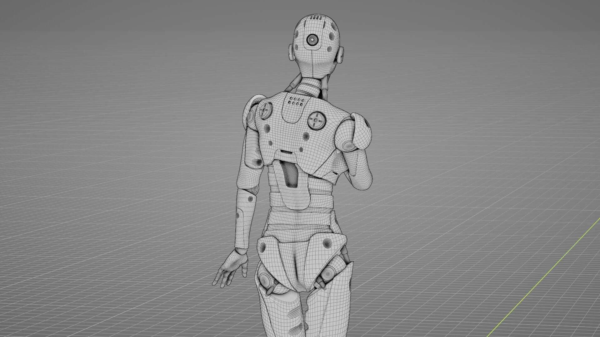HUMANOID M-3200 RIGGED 3D model_35