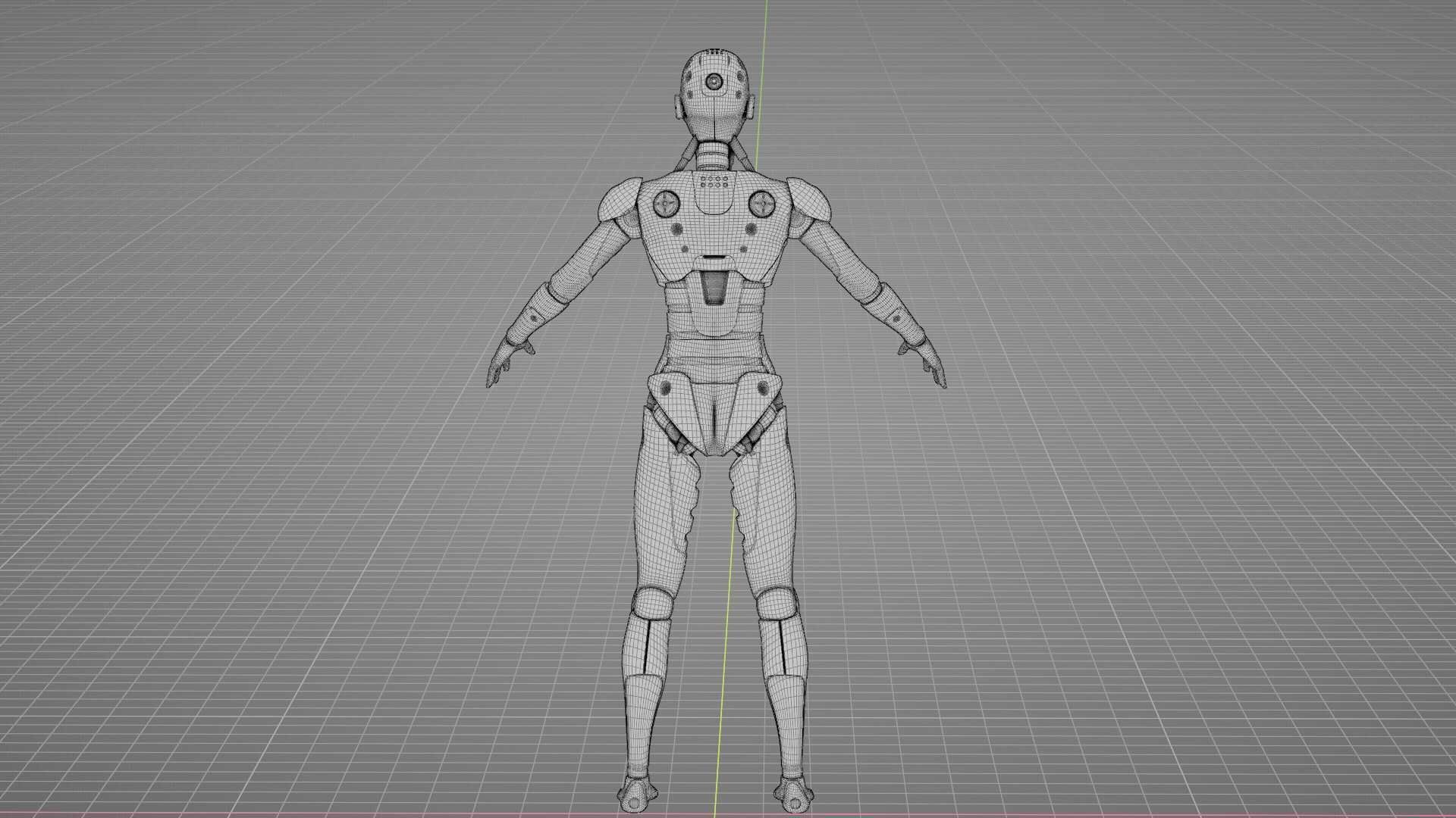 HUMANOID M-3200 RIGGED 3D model_37