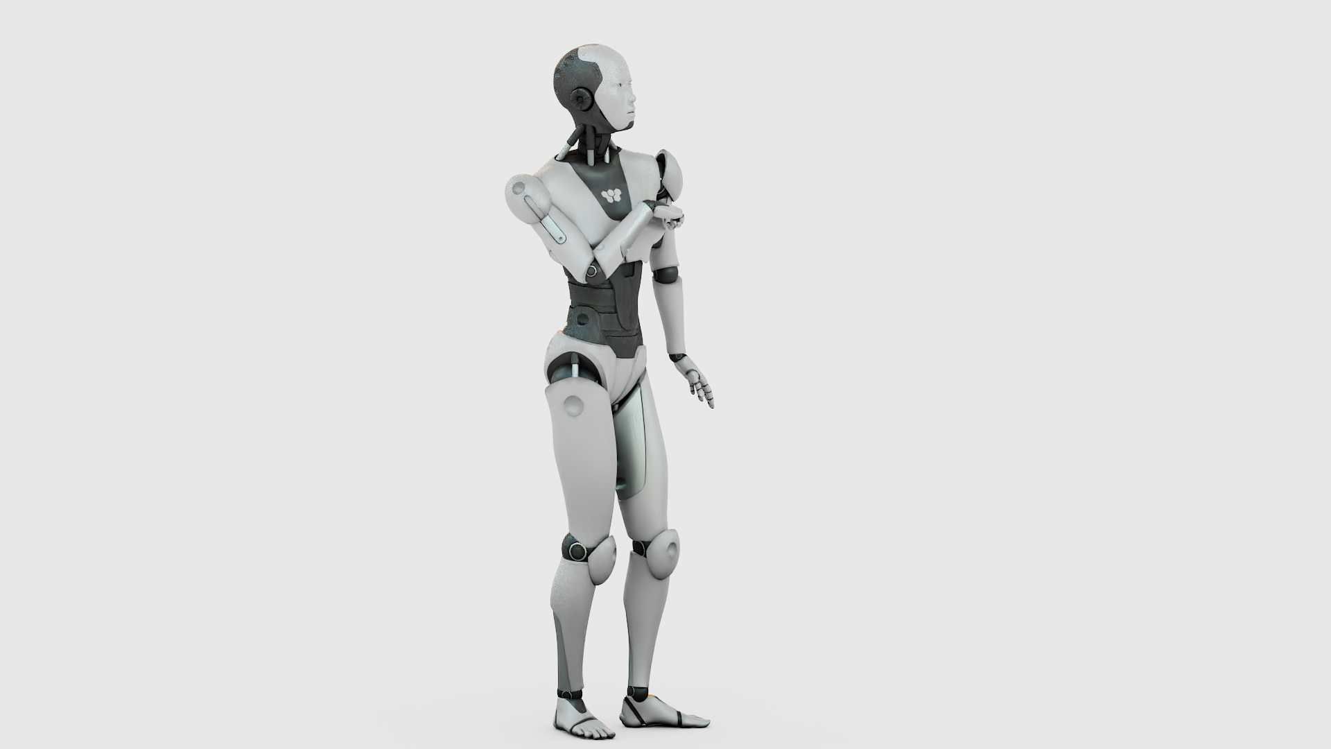 HUMANOID M-3200 RIGGED 3D model_9