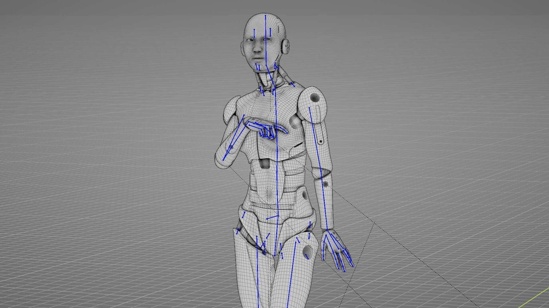HUMANOID M-3200 RIGGED 3D model_34