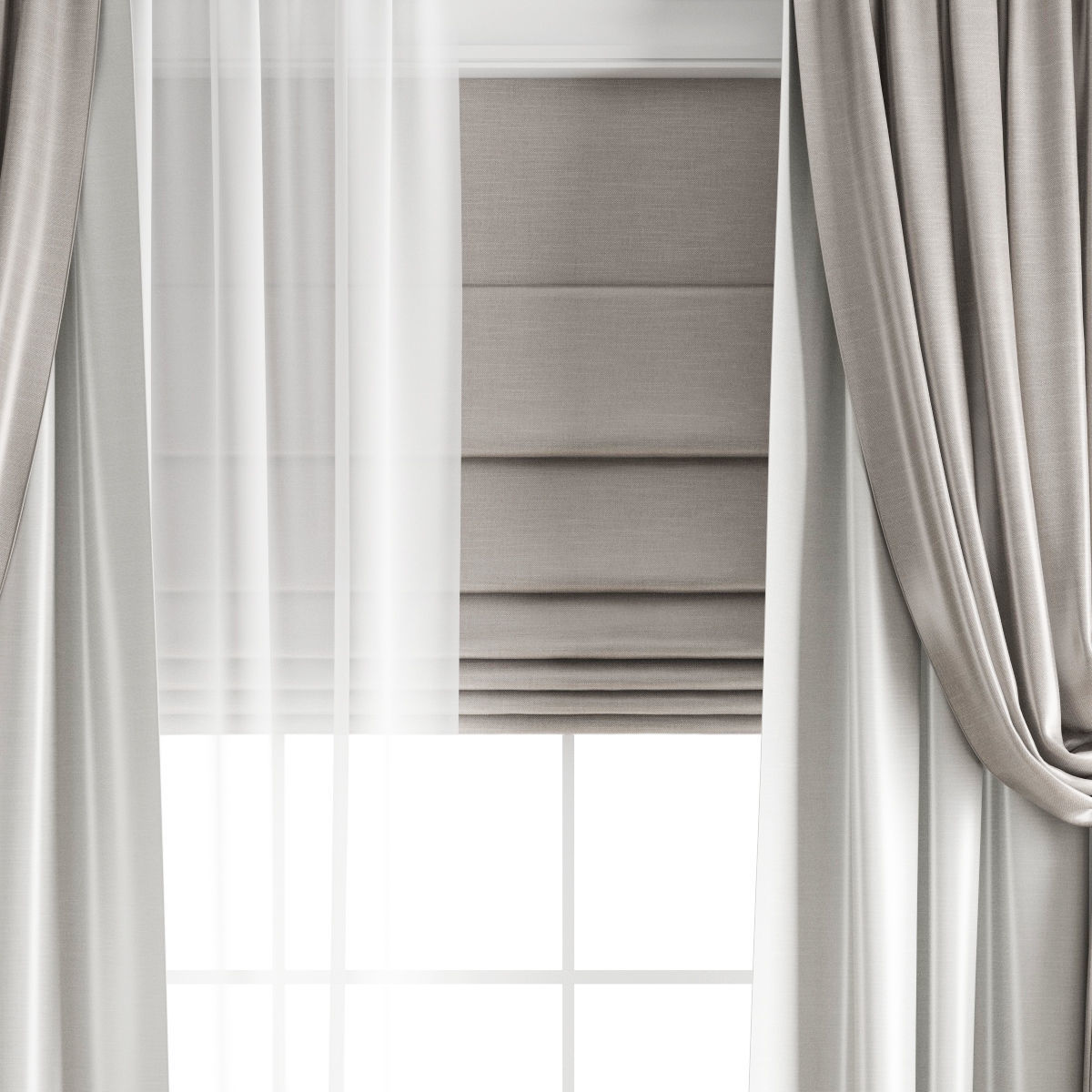 curtain 425 3D model_2