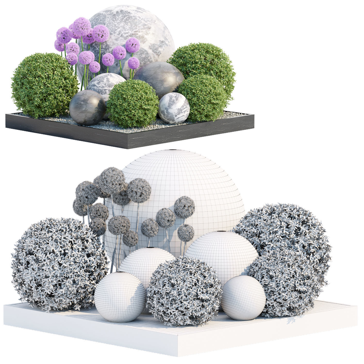 Garden Plants 3D Models collection _19