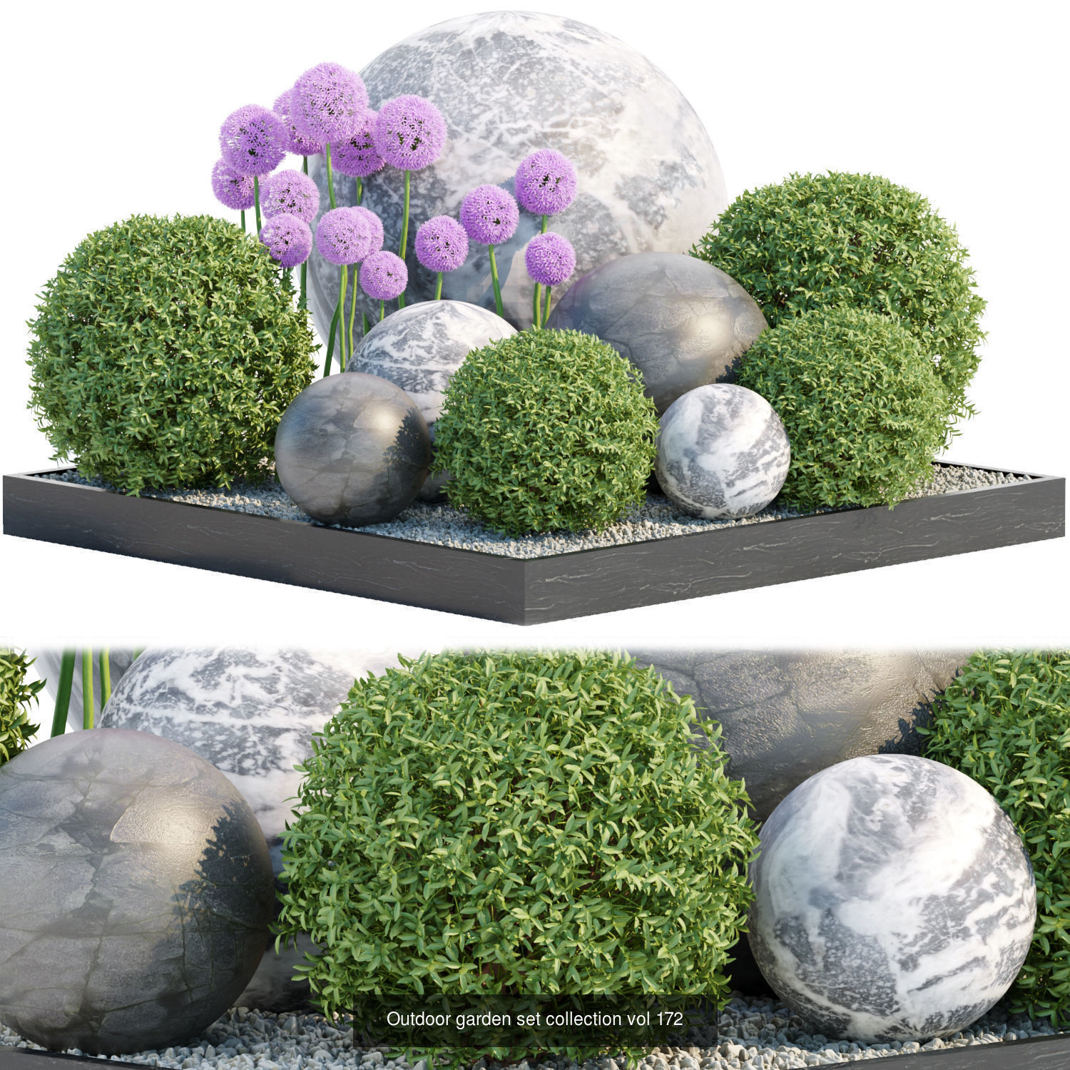 Garden Plants 3D Models collection _3