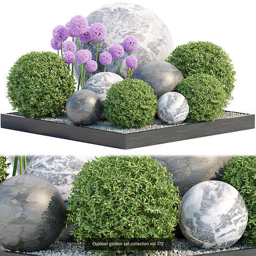 Garden Plants 3D Models collection 3D Model Pack 4