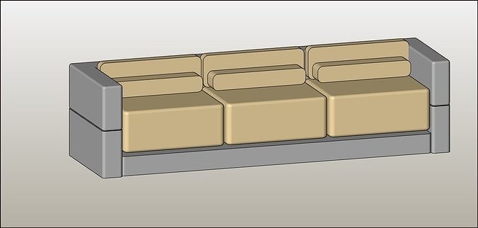 Sofa para Sala 3D print model